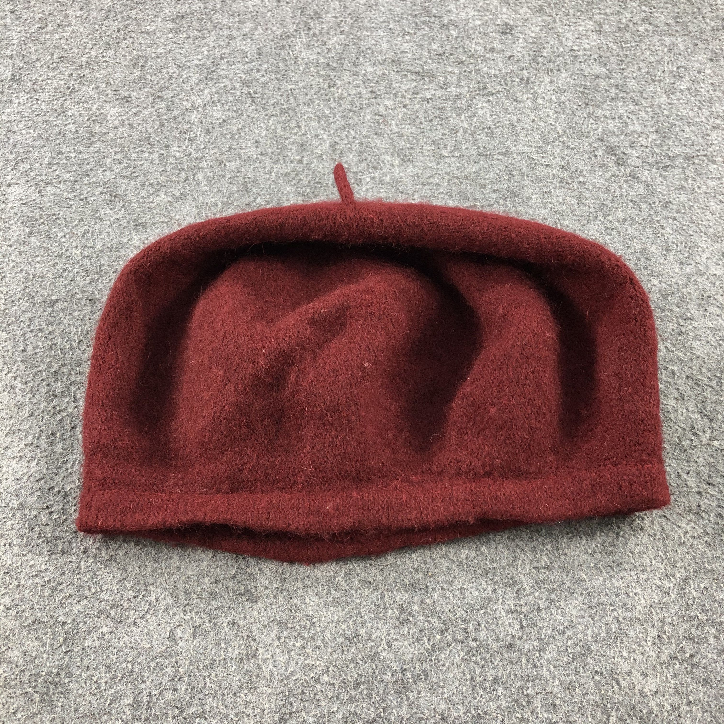 Japanese Brand Unknown Maroon Barret Beanie Snowcap Snow Hat B468 Size ONE SIZE - 3 Thumbnail
