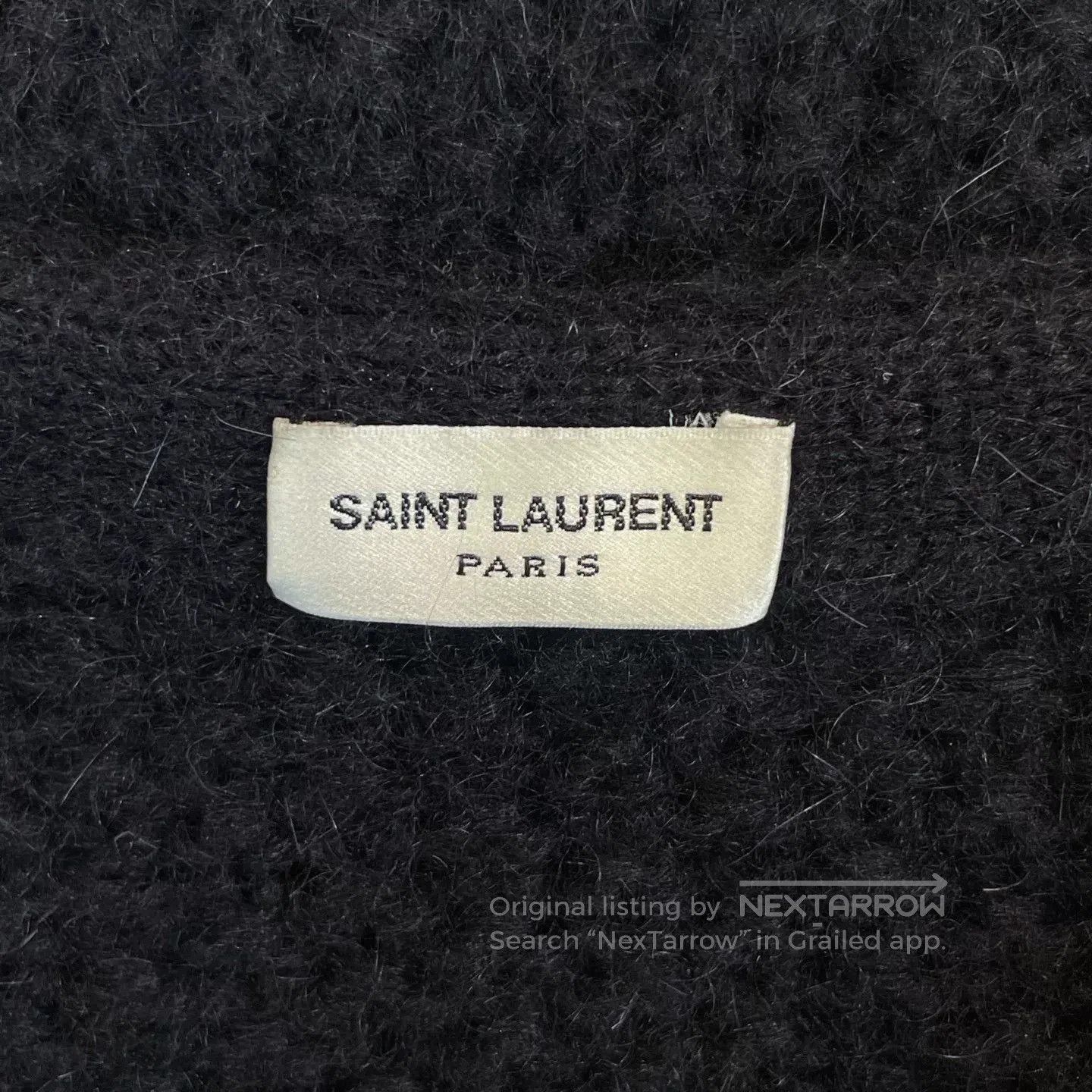Saint Laurent Paris Saint Laurent Black Knit Cardigan. Size XS / US 0-2 / IT 36-38 - 5 Thumbnail