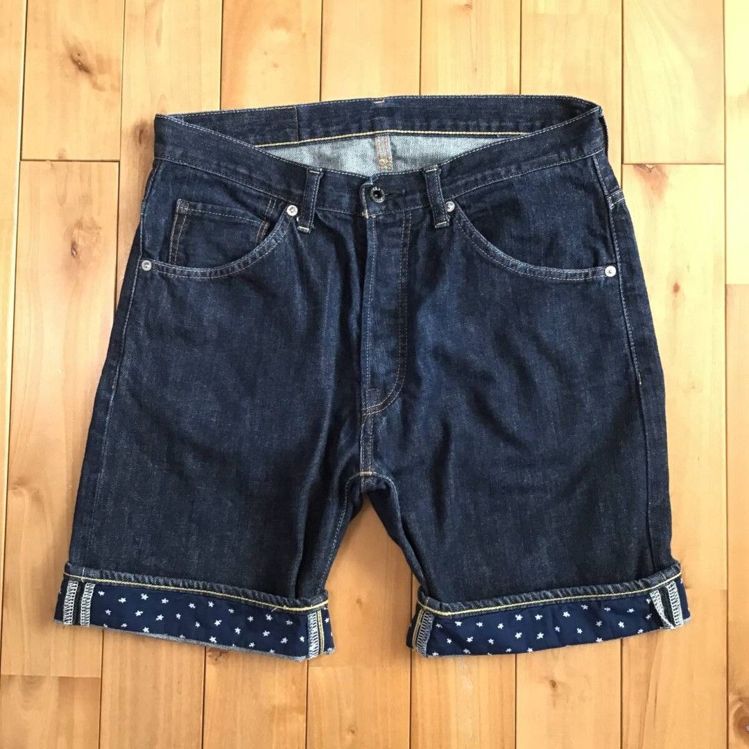 Bape BAPE STA Embroidery Denim Shorts a bathing ape NIGO ★size S Size US 30 / EU 46 - 2 Thumbnail
