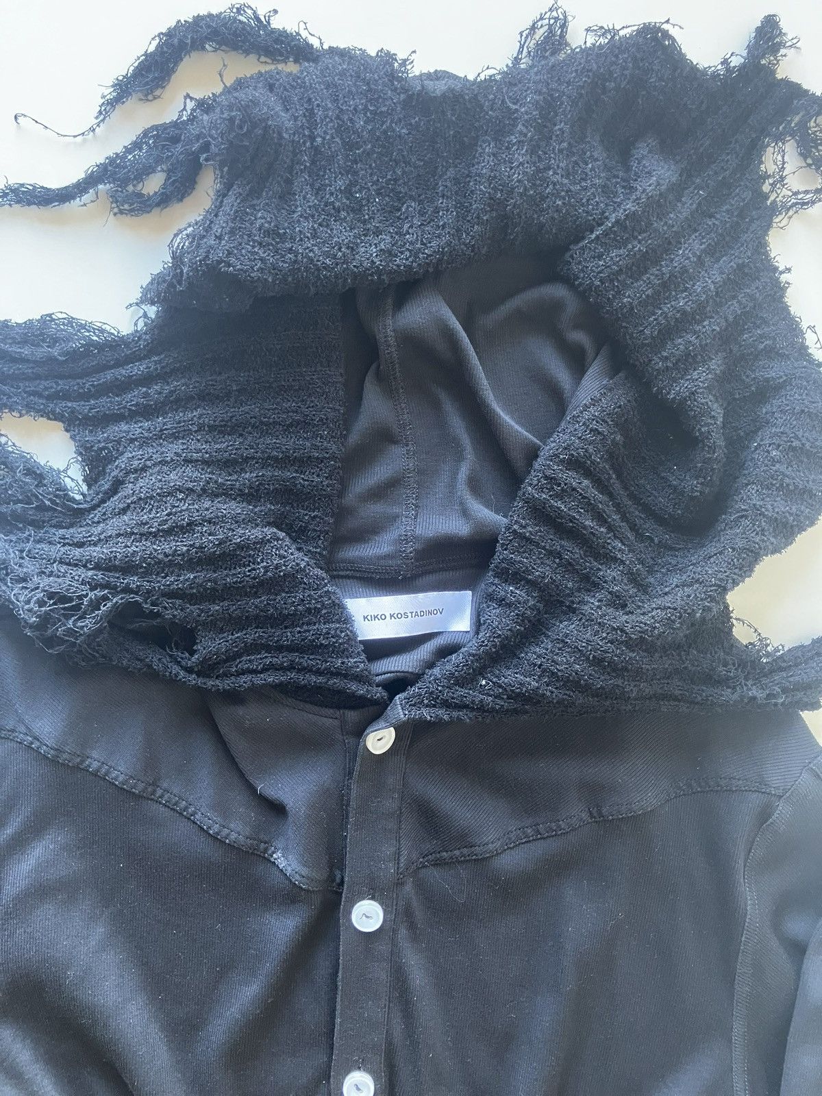 Kiko Kostadinov Kiko Kostadinov SS23 Zlatyu avant garde distressed cardigan Size US S / EU 44-46 / 1 - 2 Thumbnail