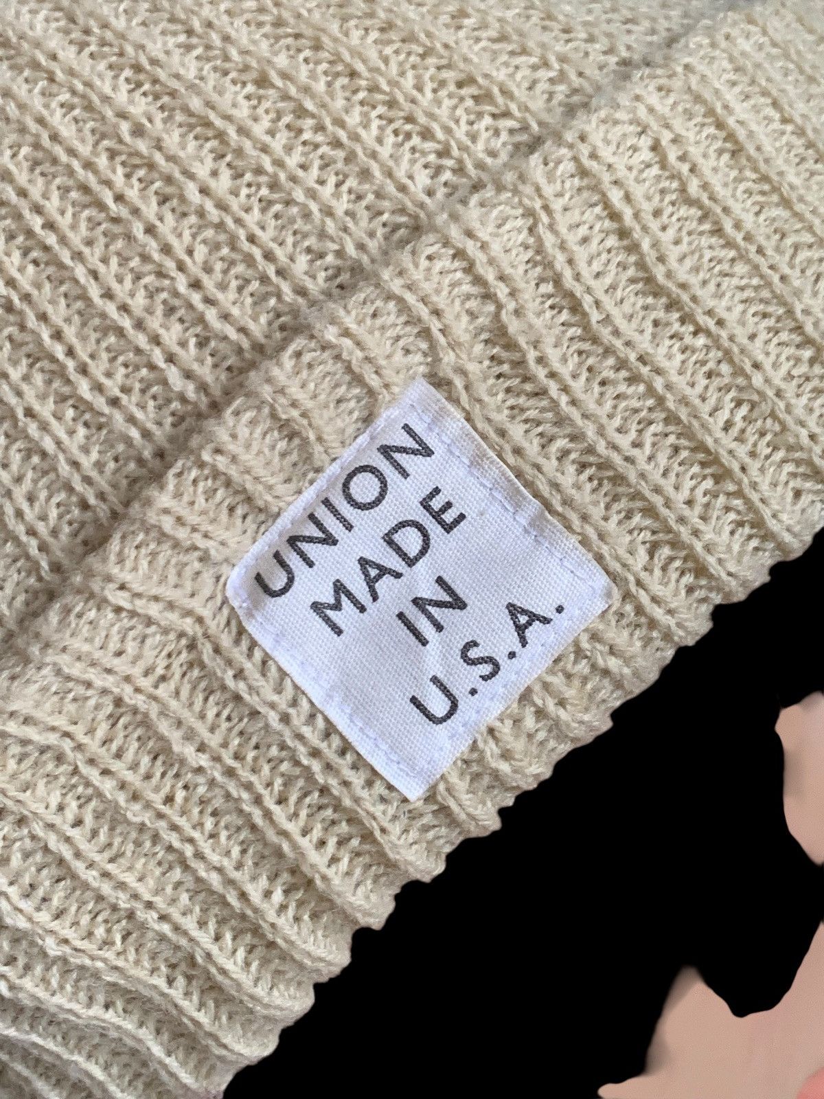 Japanese Brand × Union LA × Vintage Vintage Union Made Usa Knitted Hat Soft Cotton Size ONE SIZE - 5 Thumbnail