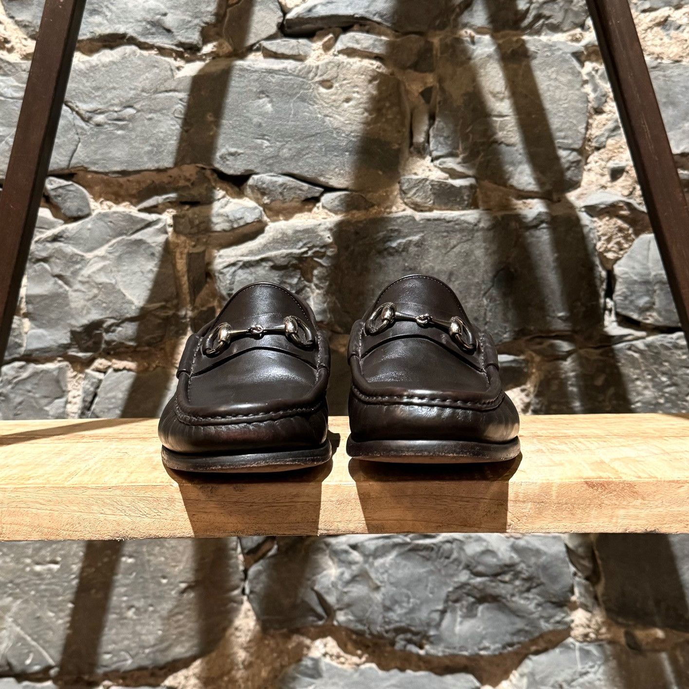 Gucci Gucci Brown Leather Horsebit Loafers Size US 9 / EU 42 - 3 Thumbnail