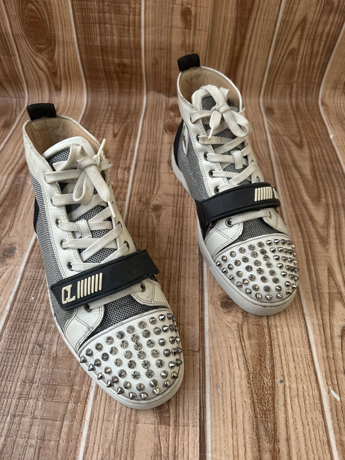 Christian Louboutin Christian Louboutin Louis Orlato Spikes High Top w/Straps Size US 9 / EU 42 - 14 Thumbnail