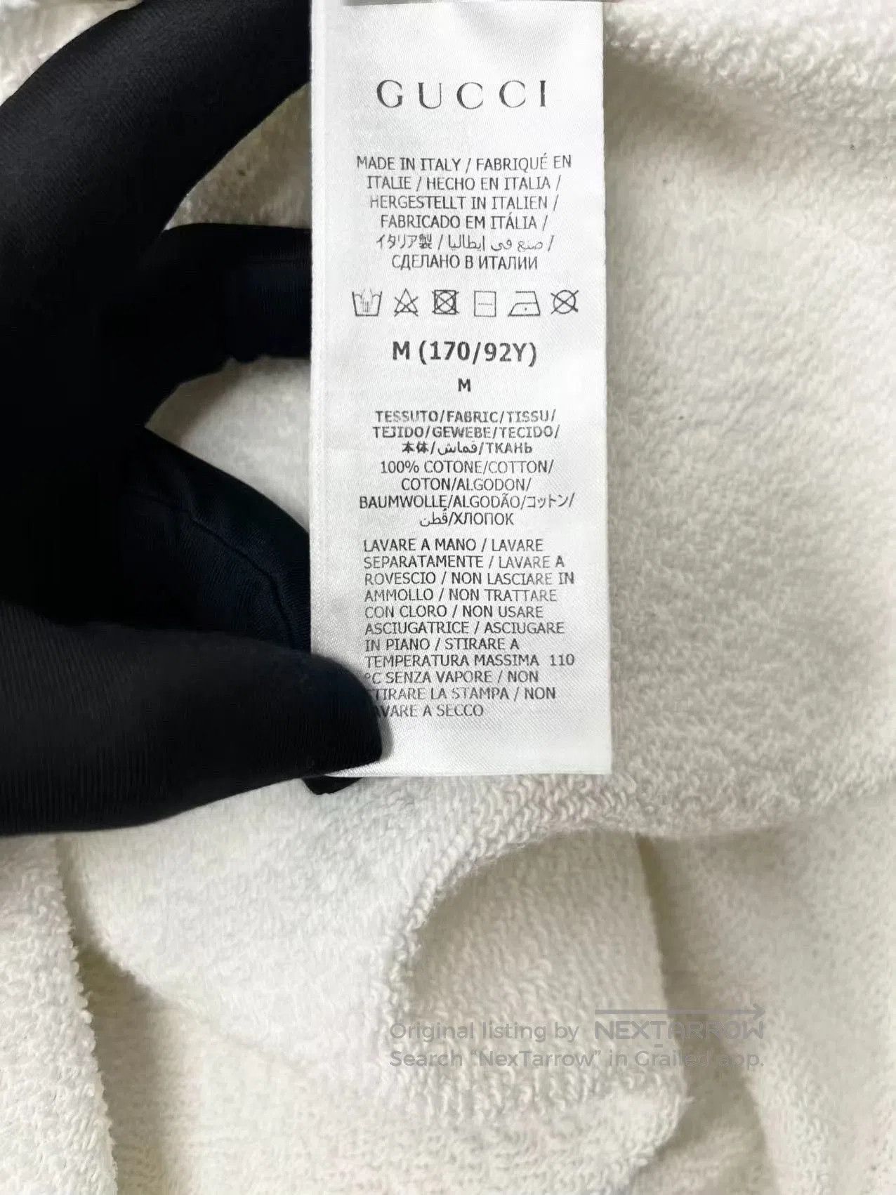 Gucci gucci white hooded sweatshirt with double g logo. Size US M / EU 48-50 / 2 - 5 Thumbnail