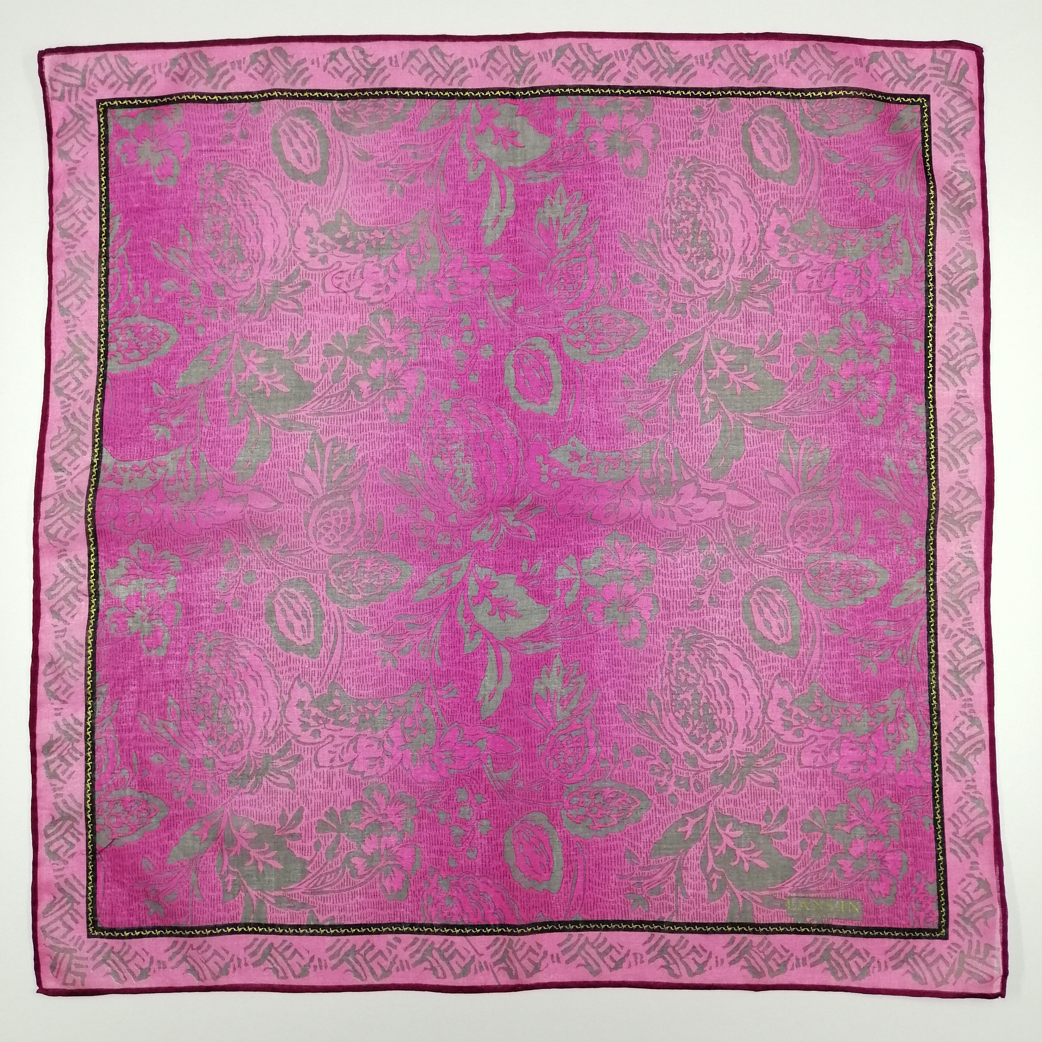 Lanvin Vintage Lanvin Handkerchief/Neckerchief/Scarf-KD2106 Size ONE SIZE - 2 Thumbnail