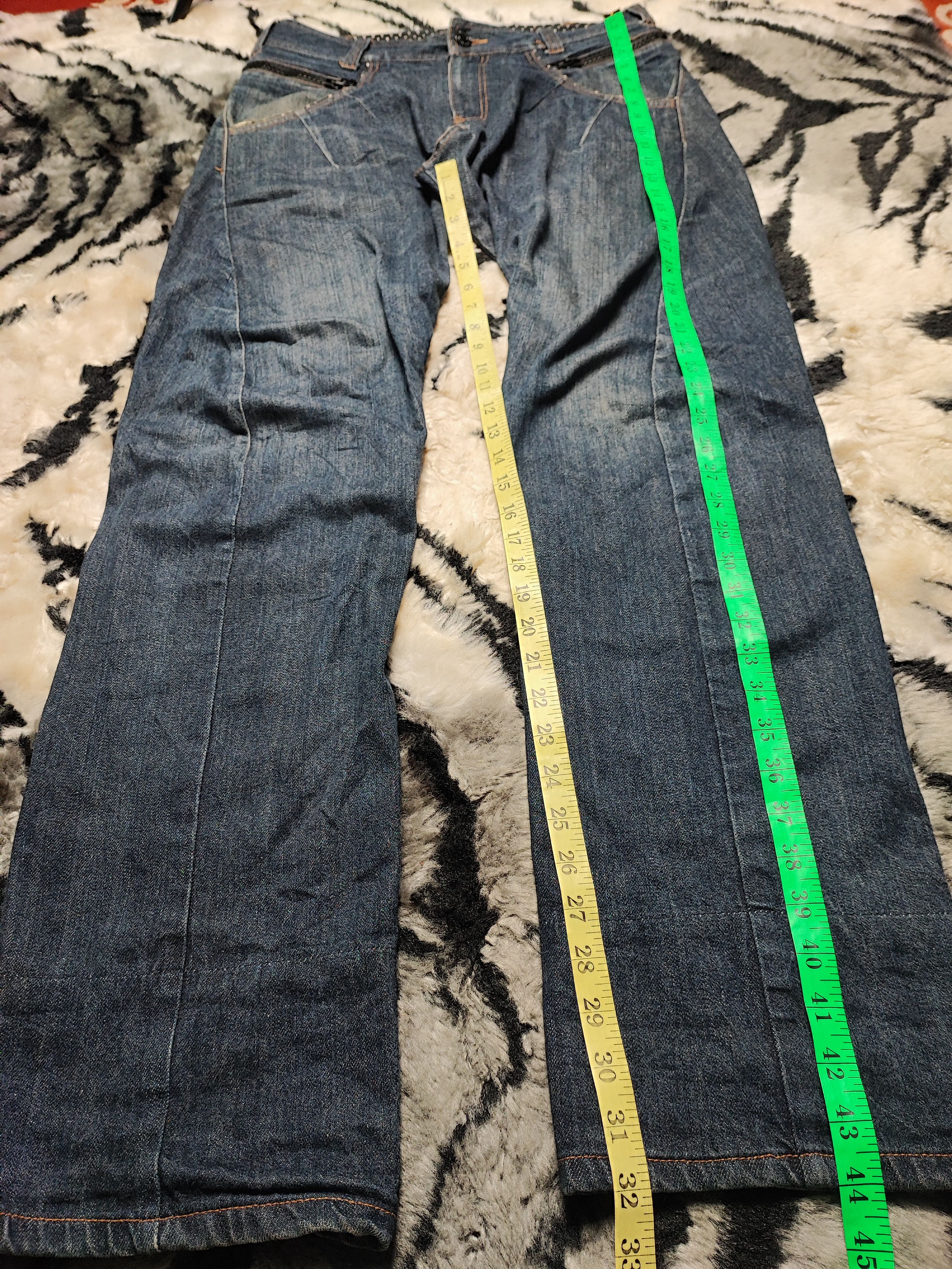 Japanese Brand Double Waist Rimaster Twist Leg Jeans Size US 36 / EU 52 - 3 Thumbnail