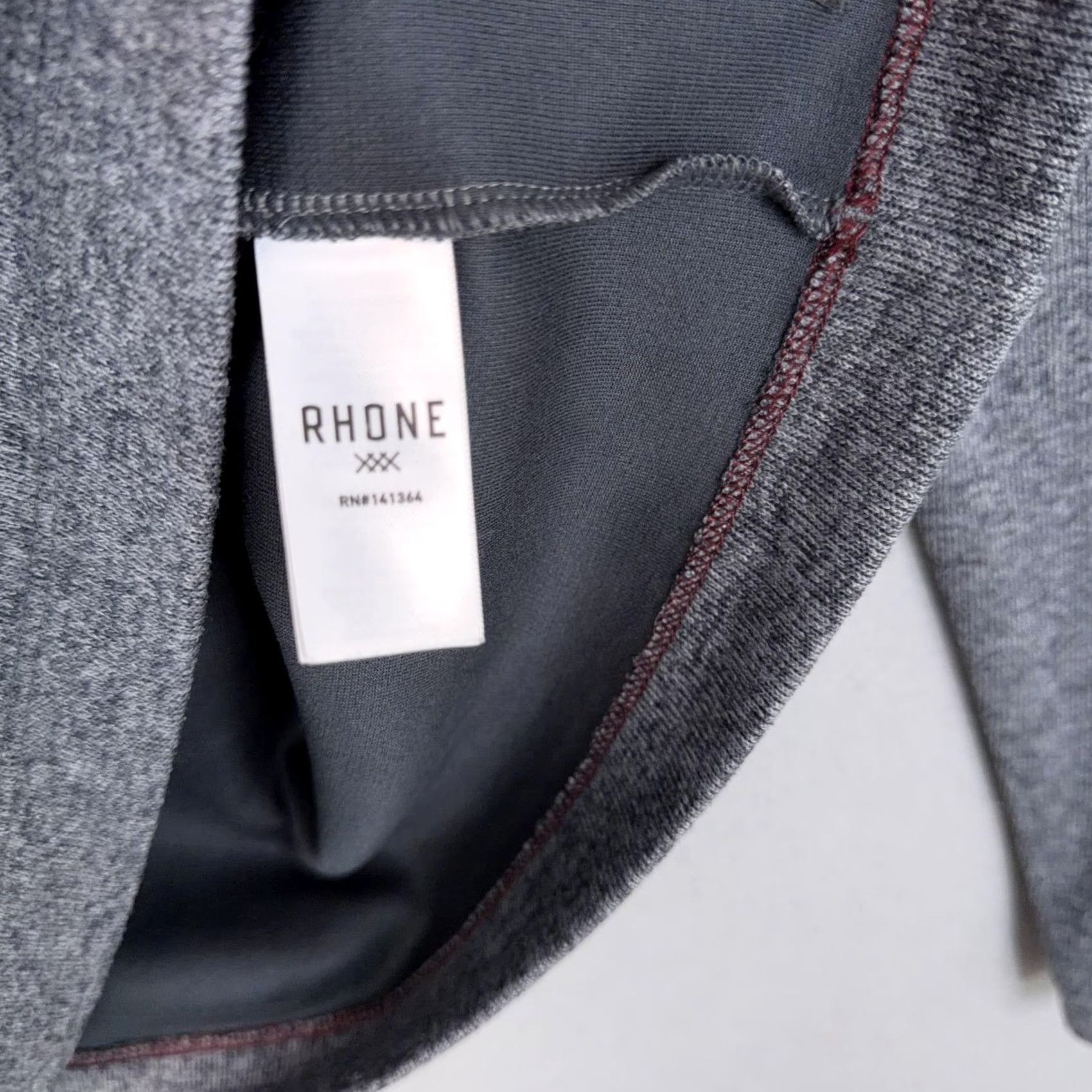 Rhone Rhone Pullover Mens Small Gray 1/4 Zip Mock Neck Fleece Athletic Top Training Size US S / EU 44-46 / 1 - 4 Thumbnail