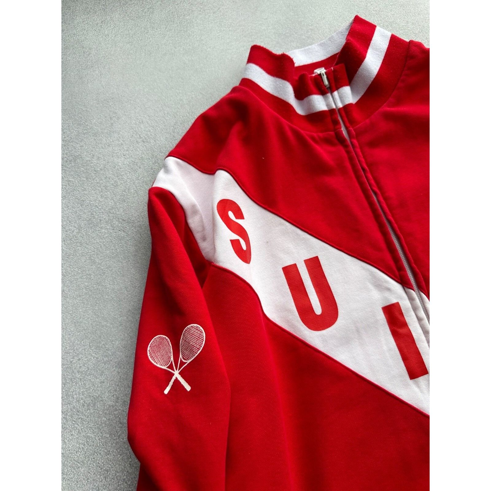 Vintage VTG Roger Federer Switzerland Tennis Reversible Heavy Zip Ol Size US XL / EU 56 / 4 - 6 Thumbnail