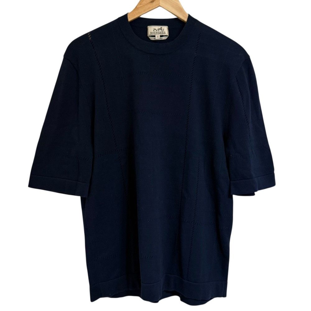 Hermes Hermes Hermès Saddle Stitch Knit T-shirt Others Tops DUTY FREE for USA Size ONE SIZE - 1 Thumbnail