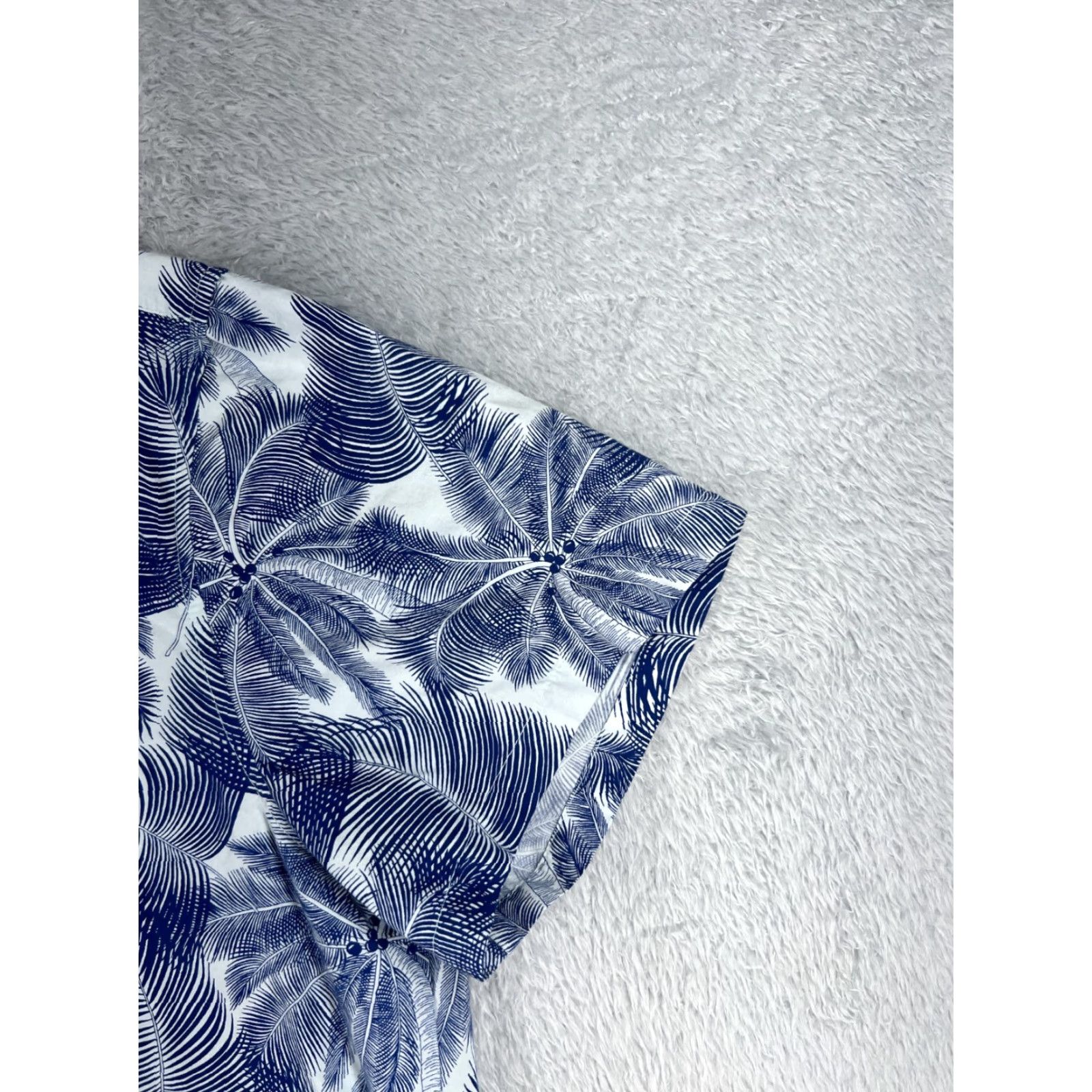 Vintage Cooke Street Shirt Mens 2XL XXL Blue White Palm Hawaiian Rayon Blend Pocket Button-Up Casual Shirt Size US XXL / EU 58 / 5 - 2 Thumbnail