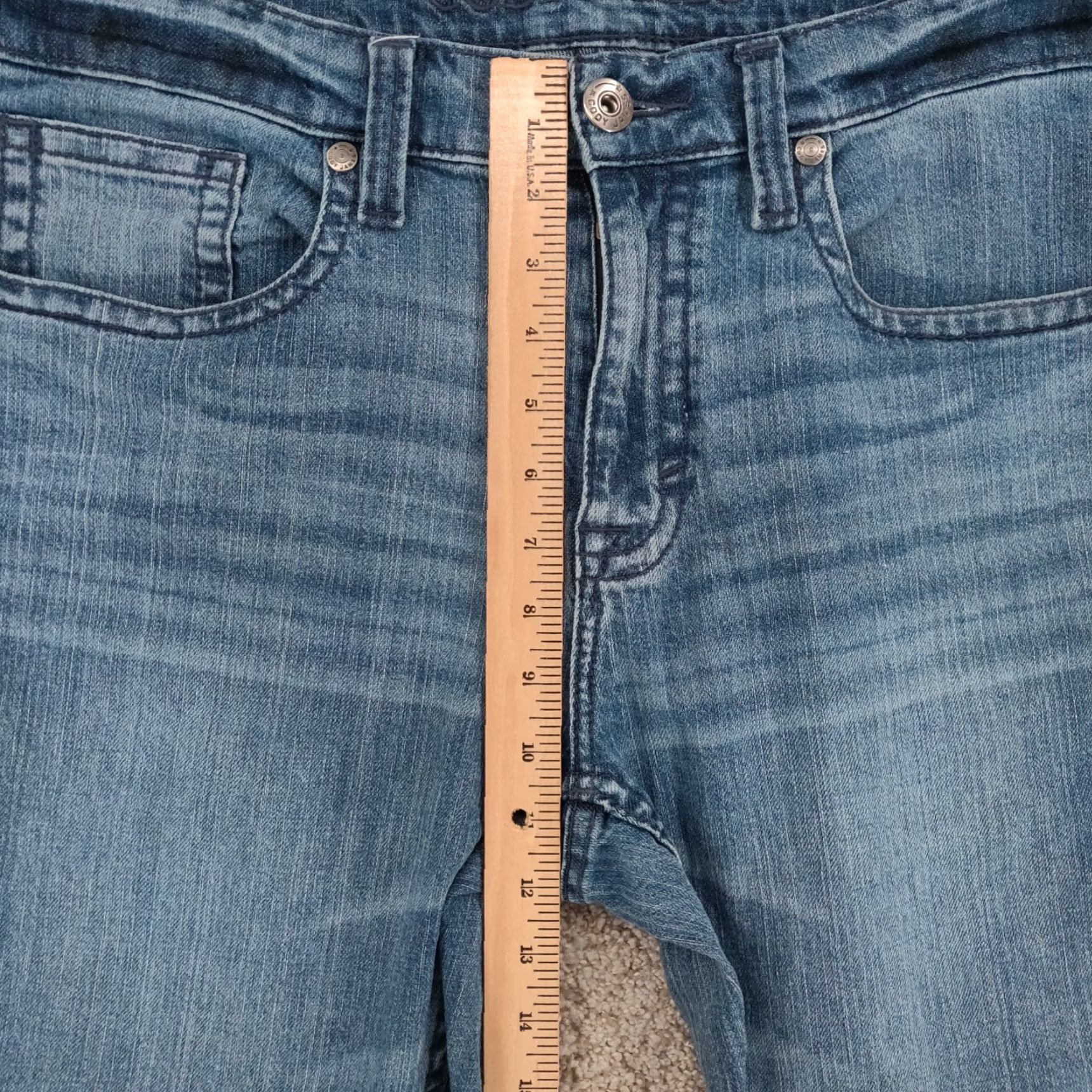 Cody James Cody James Jeans Mens 34x32 Blue Stretch Denim Work Cowboy Western Regular Fit 5-Pocket Size US 34 / EU 50 - 3 Thumbnail