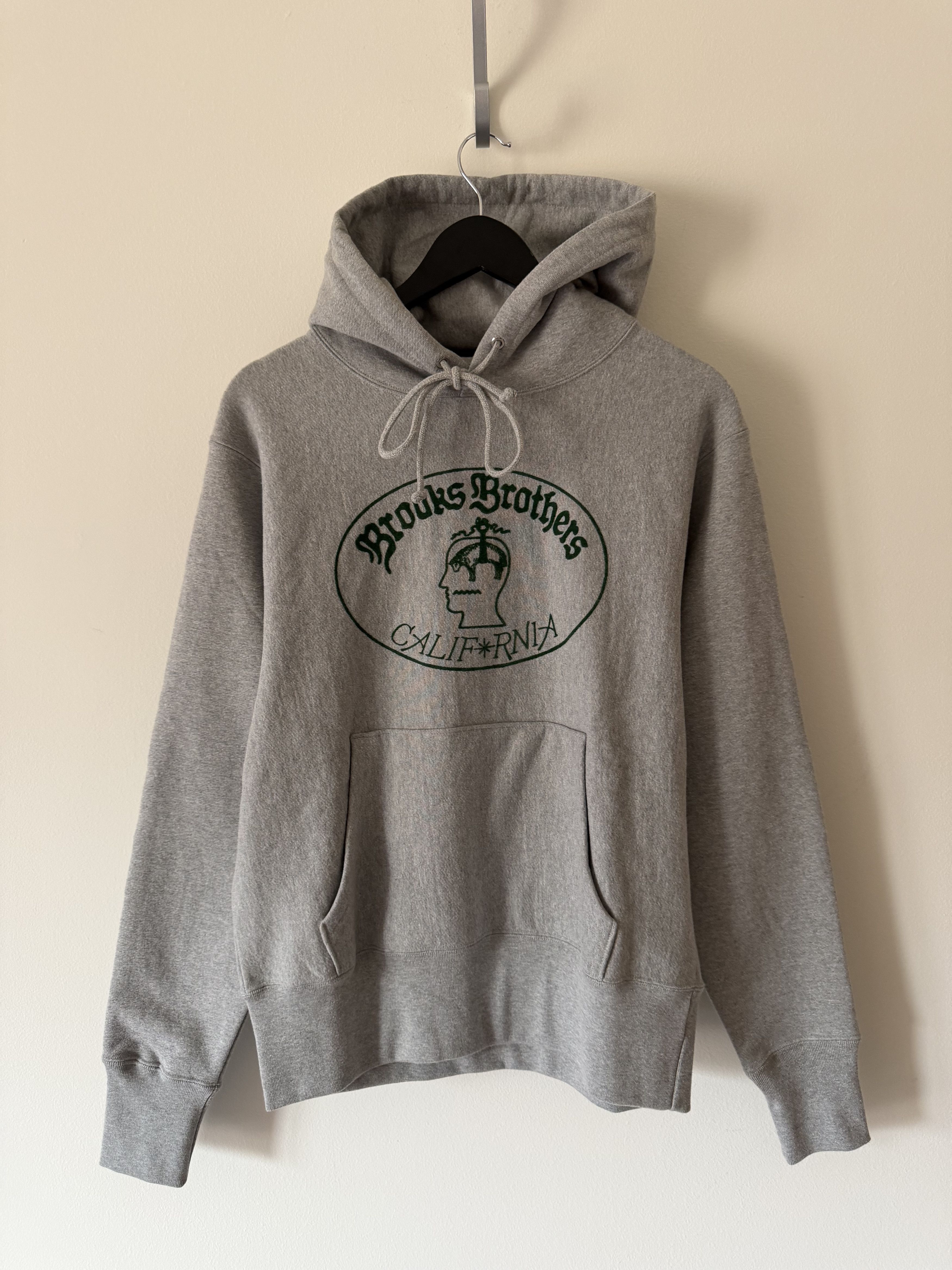 Brain Dead Brain Dead Brooks Brothers California Logo Hoodie in Gray Size US S / EU 44-46 / 1 - 1 Thumbnail