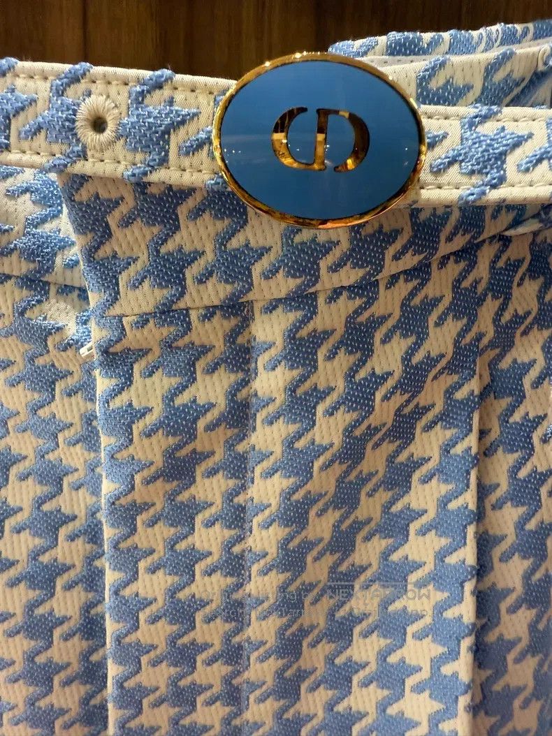 Dior Dior Blue and white check trousers Size 24" / US 00 / IT 34 - 3 Thumbnail