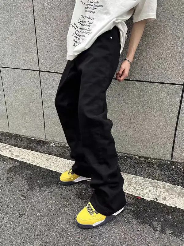 Japanese Brand Fujita x Ibuki Vintage Y2K Black Machete Micro Flare Jeans Size US 30 / EU 46 - 3 Thumbnail