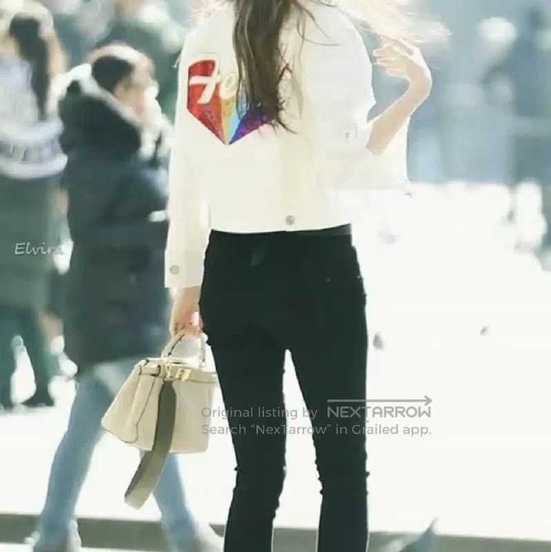 Fendi Fendi Spring Autumn White Cotton Logo Jacket . Size M / US 6-8 / IT 42-44 - 6 Thumbnail