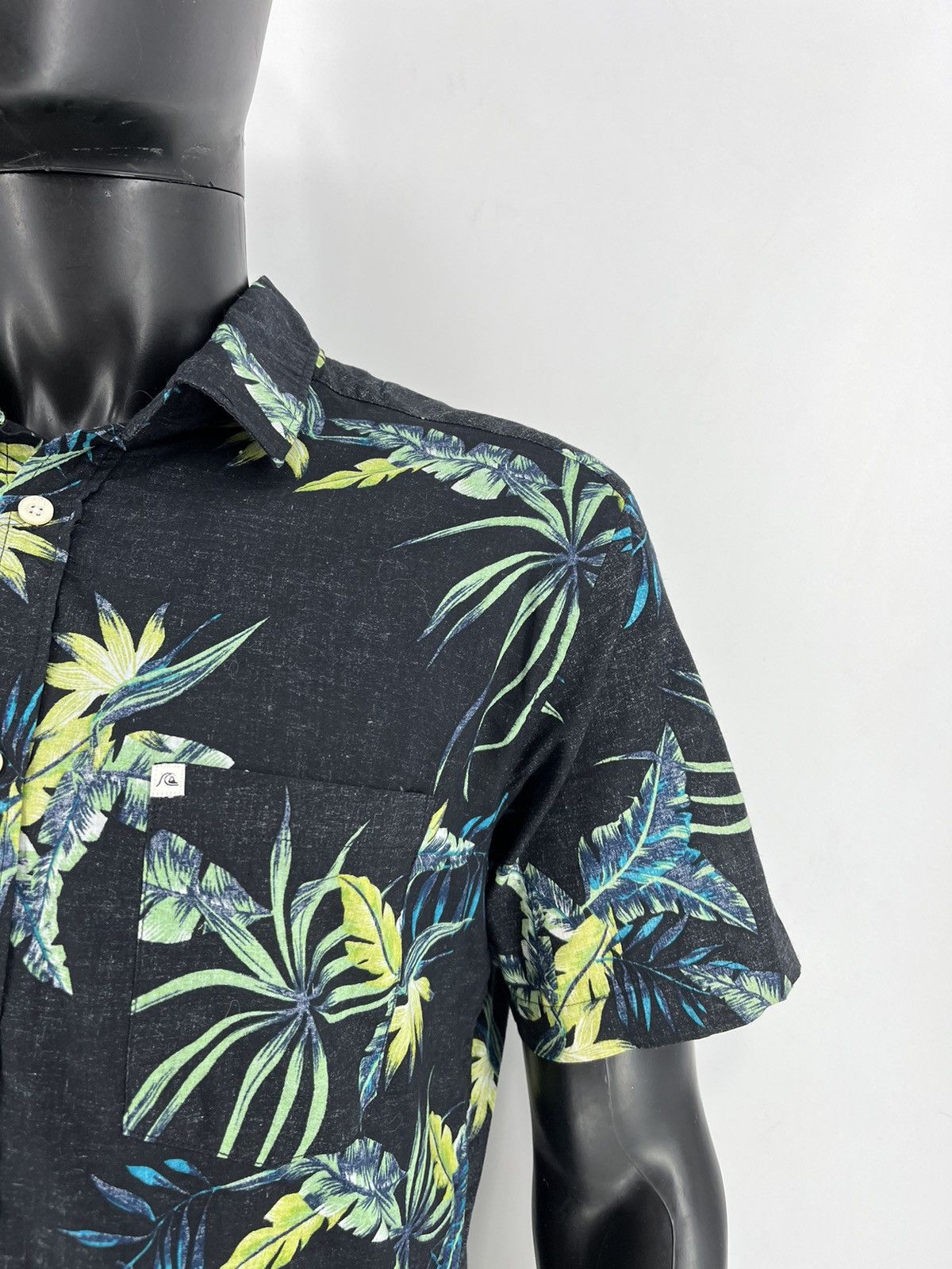 Quiksilver Vintage Crazy Quiksilver Hawaiian Floral Shirt Buttons 90s Size US M / EU 48-50 / 2 - 6 Thumbnail