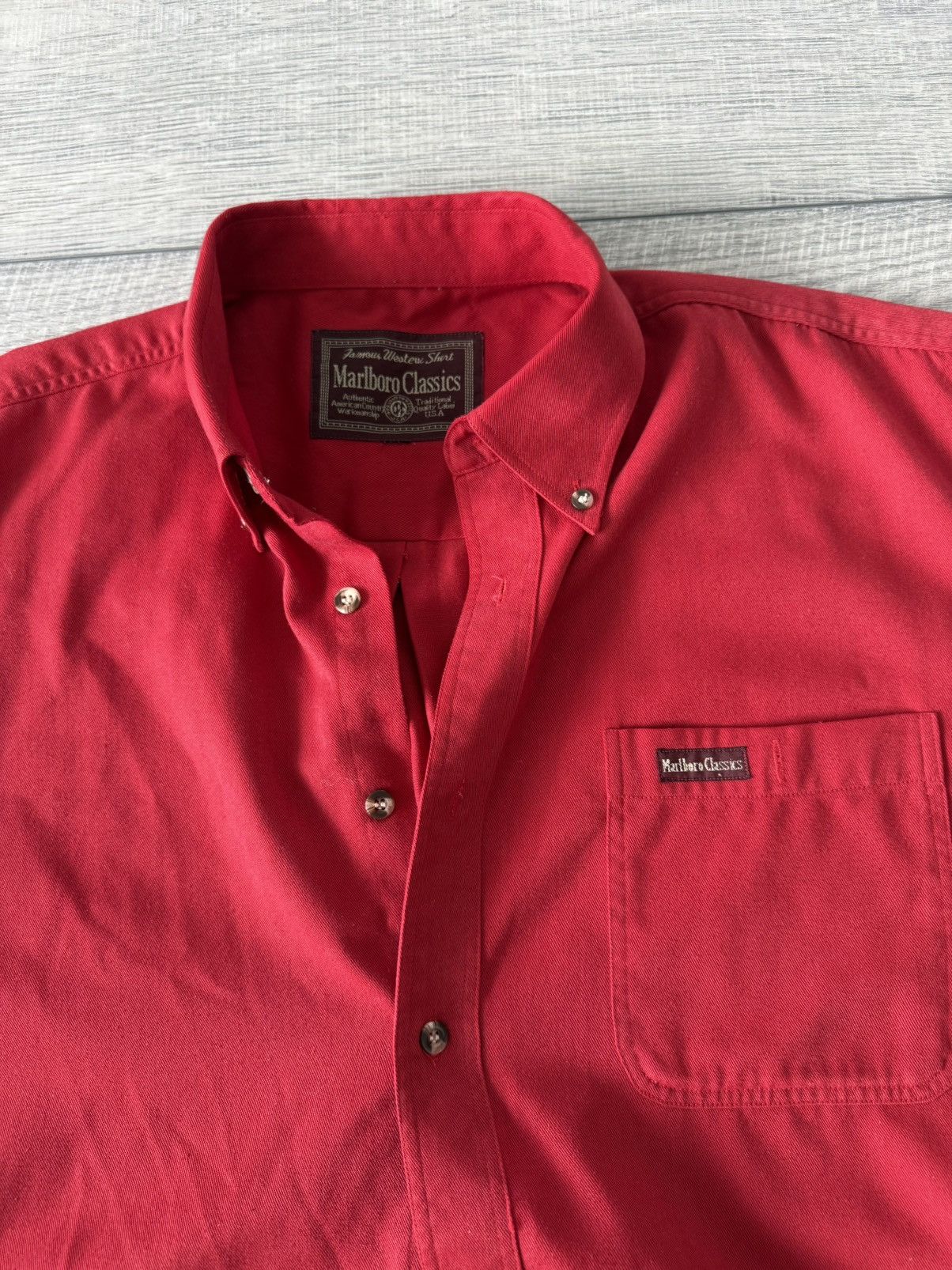 Marlboro New Marlboro Vintage Button Up Size US XL / EU 56 / 4 - 1 Thumbnail