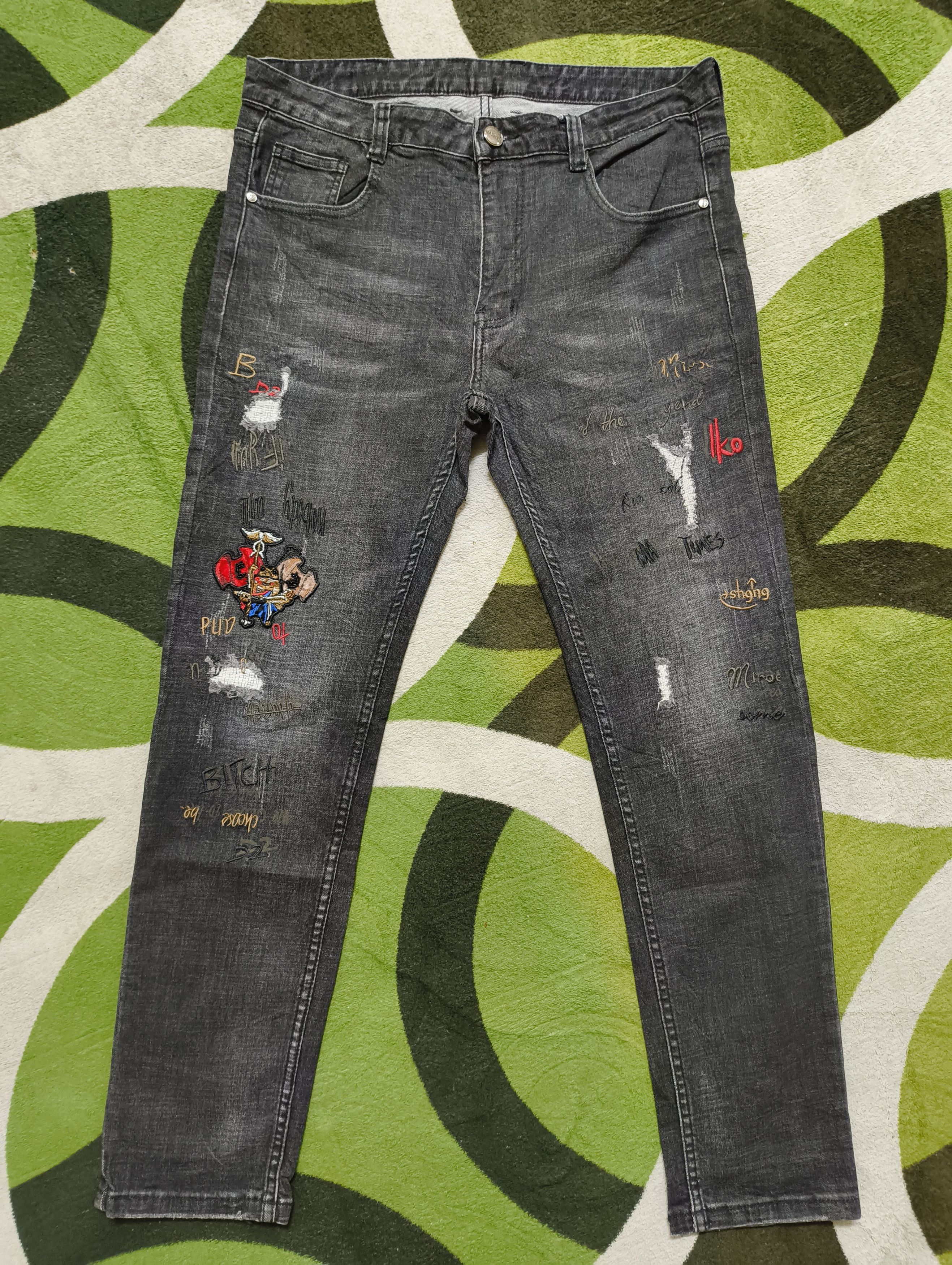 Japanese Brand EMPORIO JEANS AVANT GARDE FUN DENIM Size US 35 - 11 Thumbnail