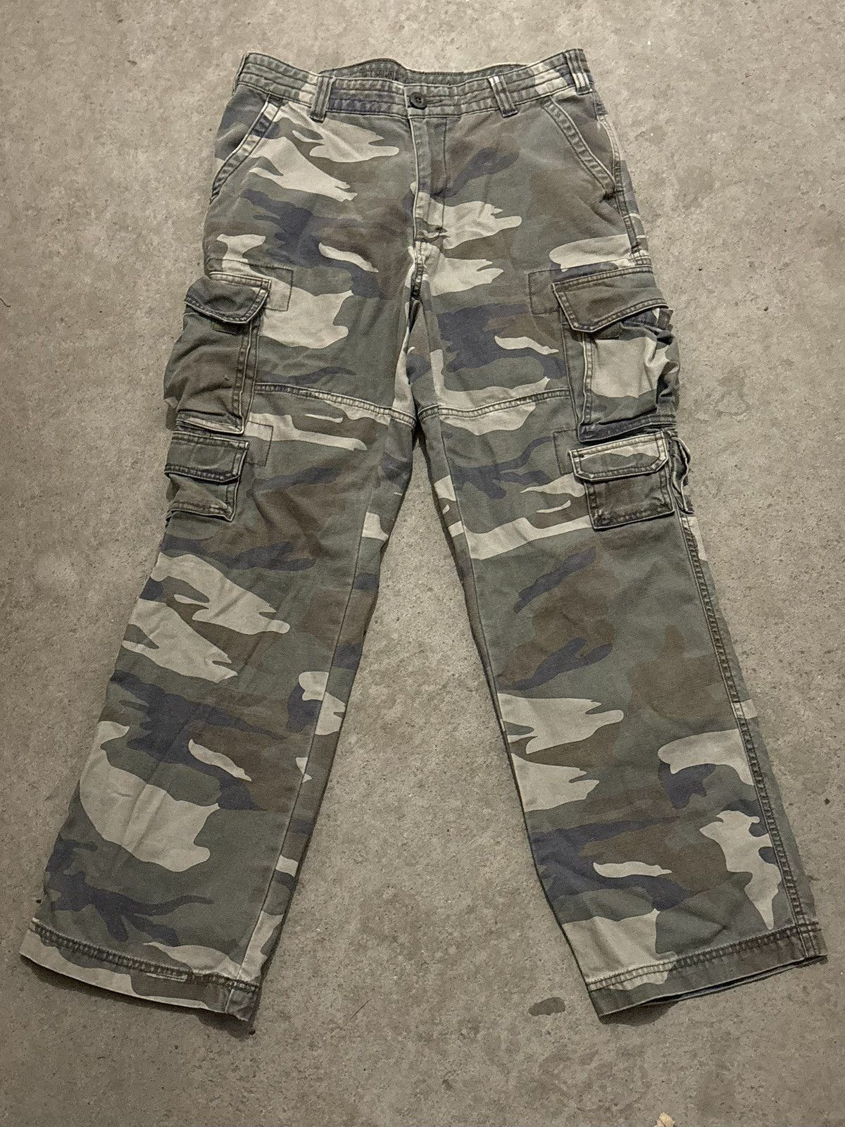 Redhead Vintage Y2K RedHead Men's Green Camo Denim Cargo Pants Size US 32 / EU 48 - 1 Thumbnail