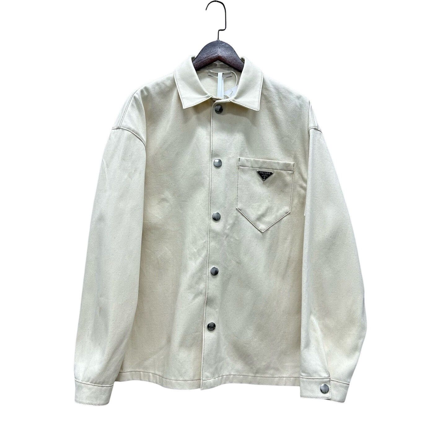 Prada Prada Triangle Logo Denim Jacket Size L Size US L / EU 52-54 / 3 - 1 Thumbnail