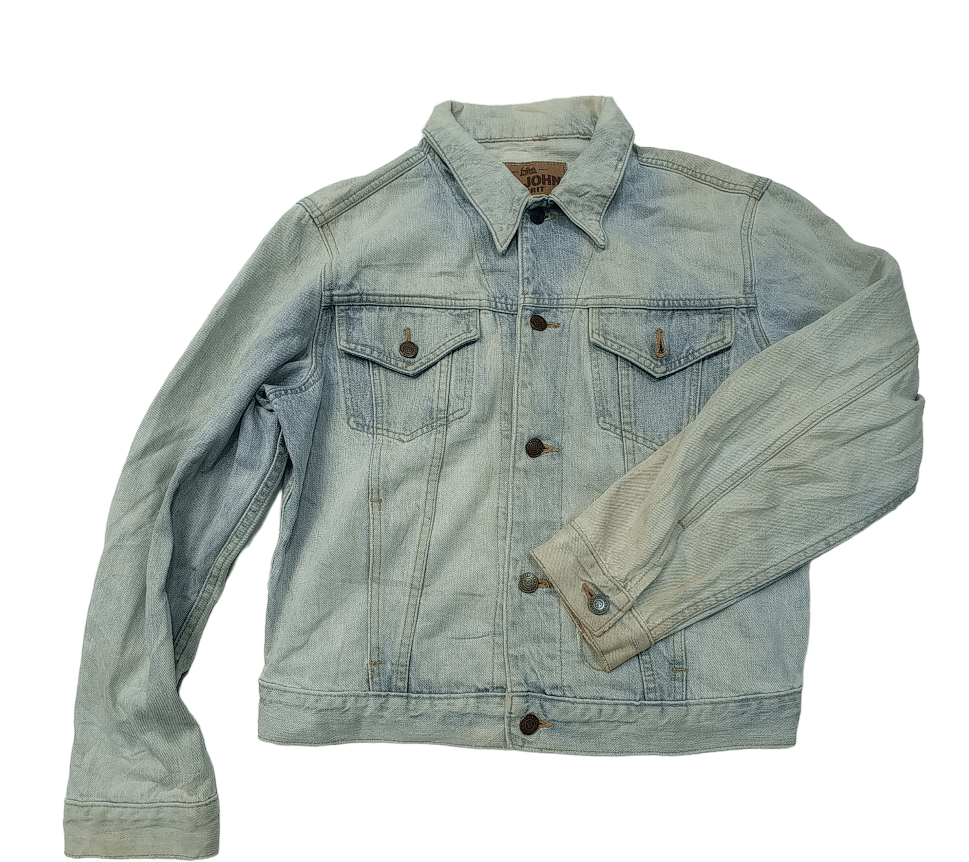 image of Archival Clothing x Big John Vintage Big John Trucker Denim Jacket in Faded Blue, Men's (Size Large