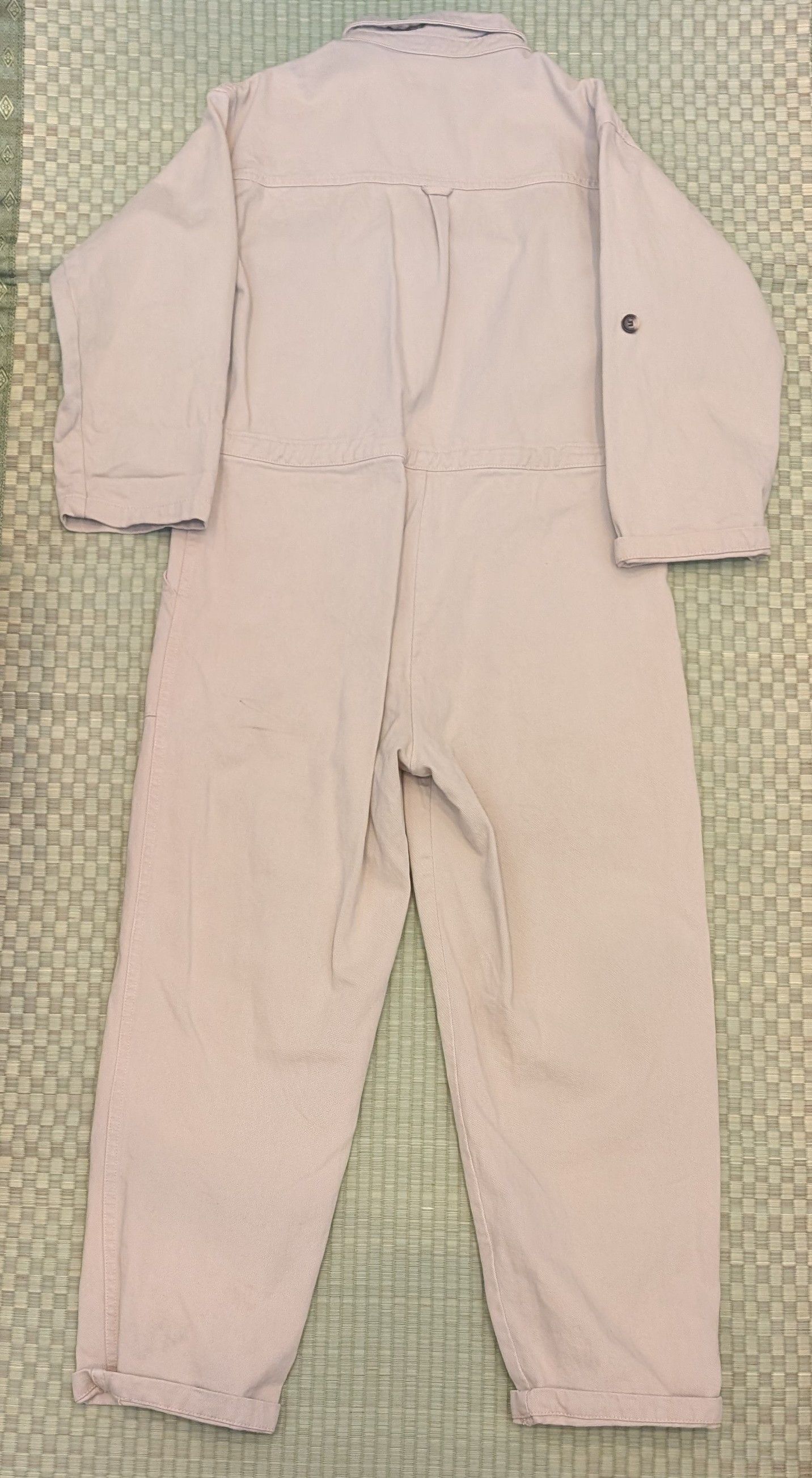 Other Rita Row Halla Jumpsuit Beige Denim Twill Made in Spain Size 36" / US 14 / IT 50 - 2 Thumbnail