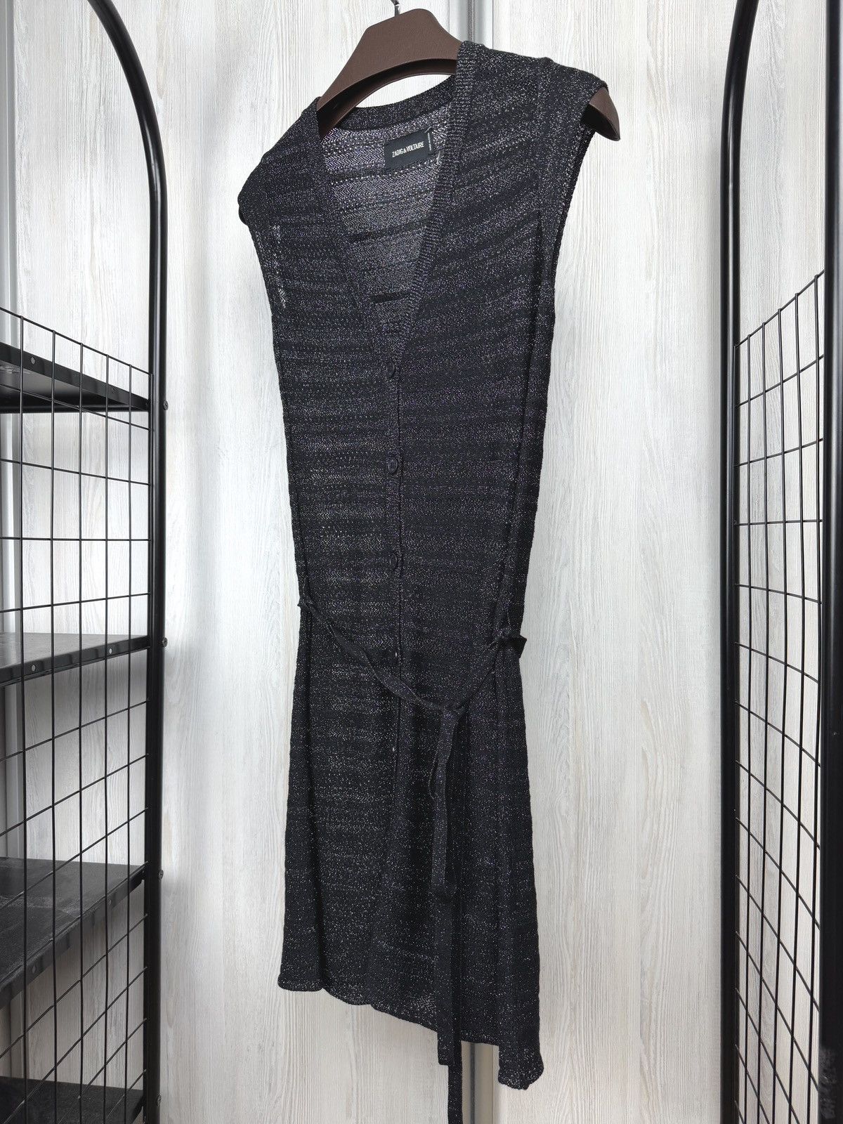 Zadig & Voltaire Zadig Voltaire Marty Pointelle Crl Long Button Cardigan Mesh Size S / US 4 / IT 40 - 6 Thumbnail