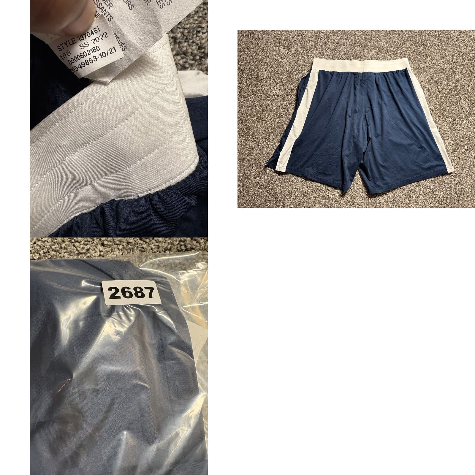 Under Armour Under Armour Project Rock Boxing Shorts Mens Large Blue NWT NEW Size US 33 - 9 Thumbnail