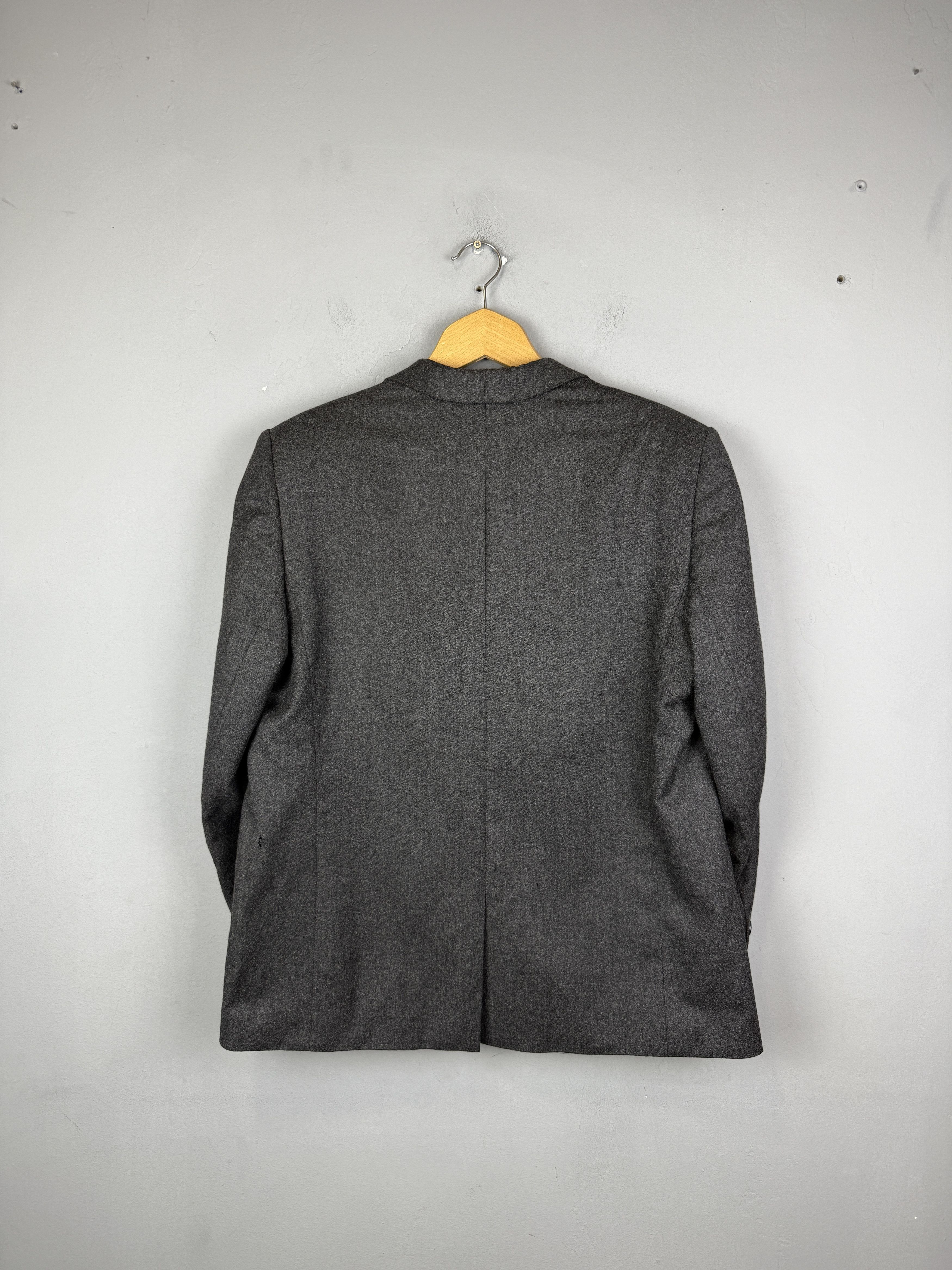 Designer Christian Feller Loro Piana Jacket Grey Pure Wool Italy Size 44R - 9 Thumbnail