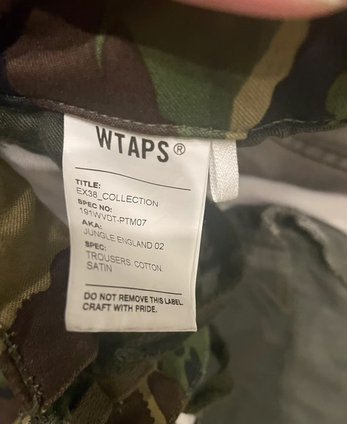 Wtaps WTAPS 19SS Jungle Camo Pants Size US 36 / EU 52 - 2 Thumbnail