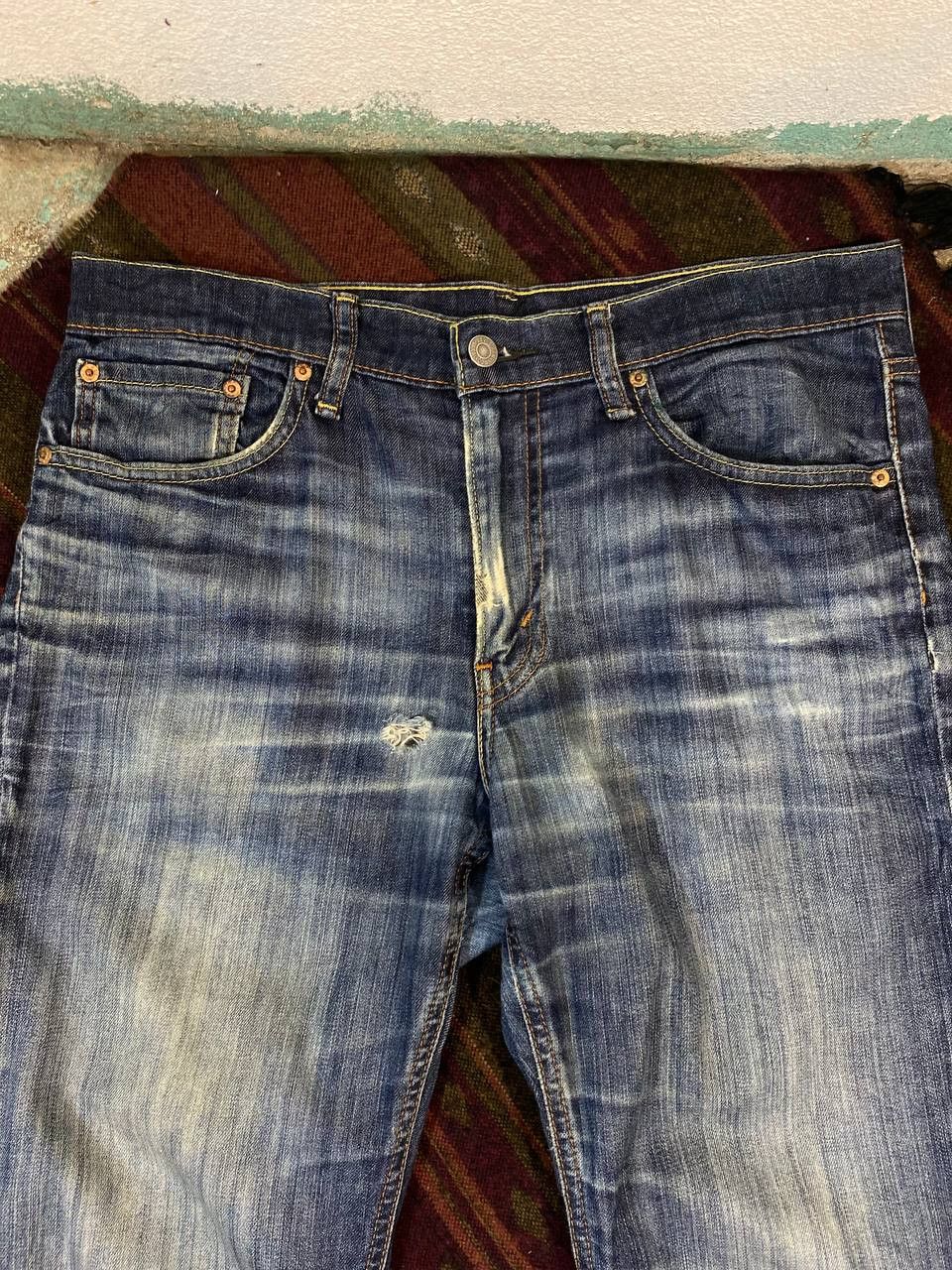 Levi's levis 541 tapered straight cut distressed denim Size US 34 / EU 50 - 8 Thumbnail