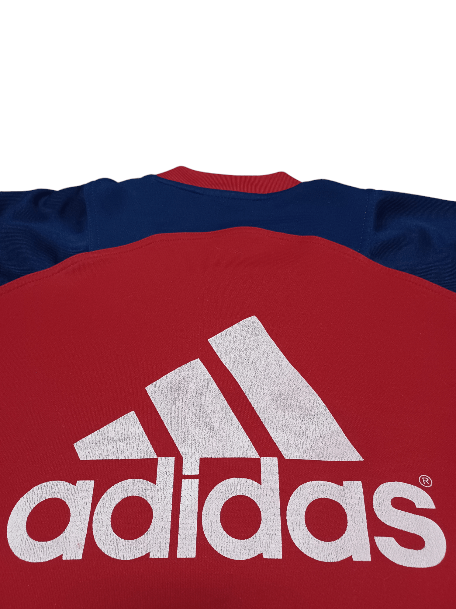 Adidas ADIDAS VINTAGE 90S POLYESTER BIGLOGO TEE JERSEY STYLE Size US M / EU 48-50 / 2 - 4 Thumbnail