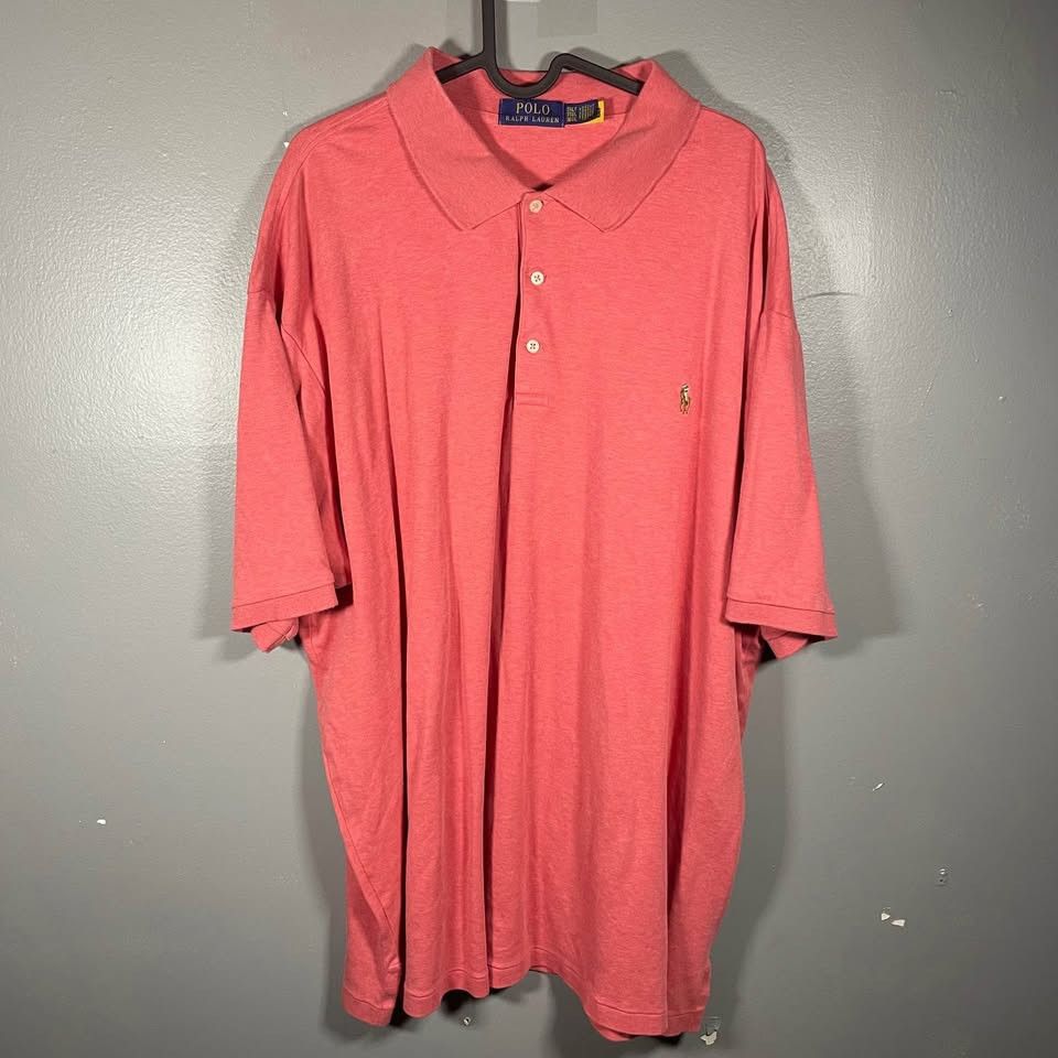 Polo Ralph Lauren Polo by Ralph Lauren Men's Salmon Polo Shirt Size US XXL / EU 58 / 5 - 1 Thumbnail