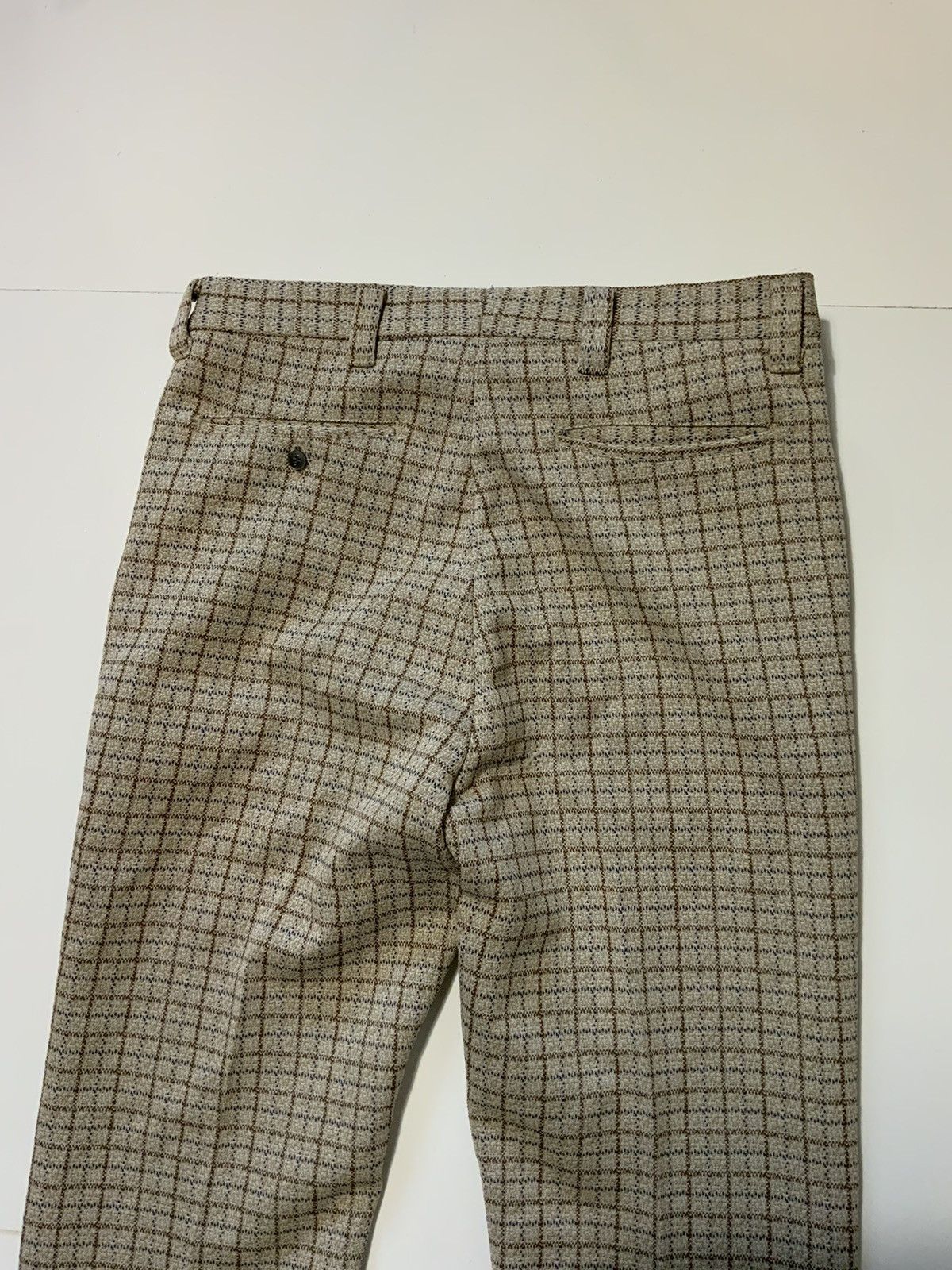 Vintage VTG 70s Double Knit Polyester Mod Atomic Flare Leisure Pants Size US 32 / EU 48 - 6 Thumbnail