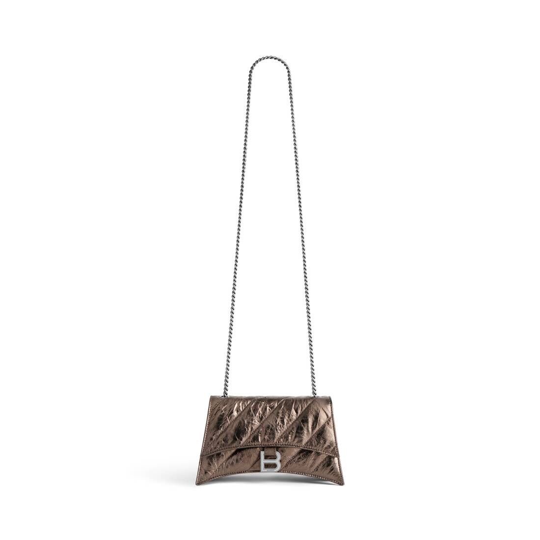 Balenciaga o1tr1nto0525 Size: OS / Crush XS Chain Bag Metallized Size ONE SIZE - 1 Thumbnail