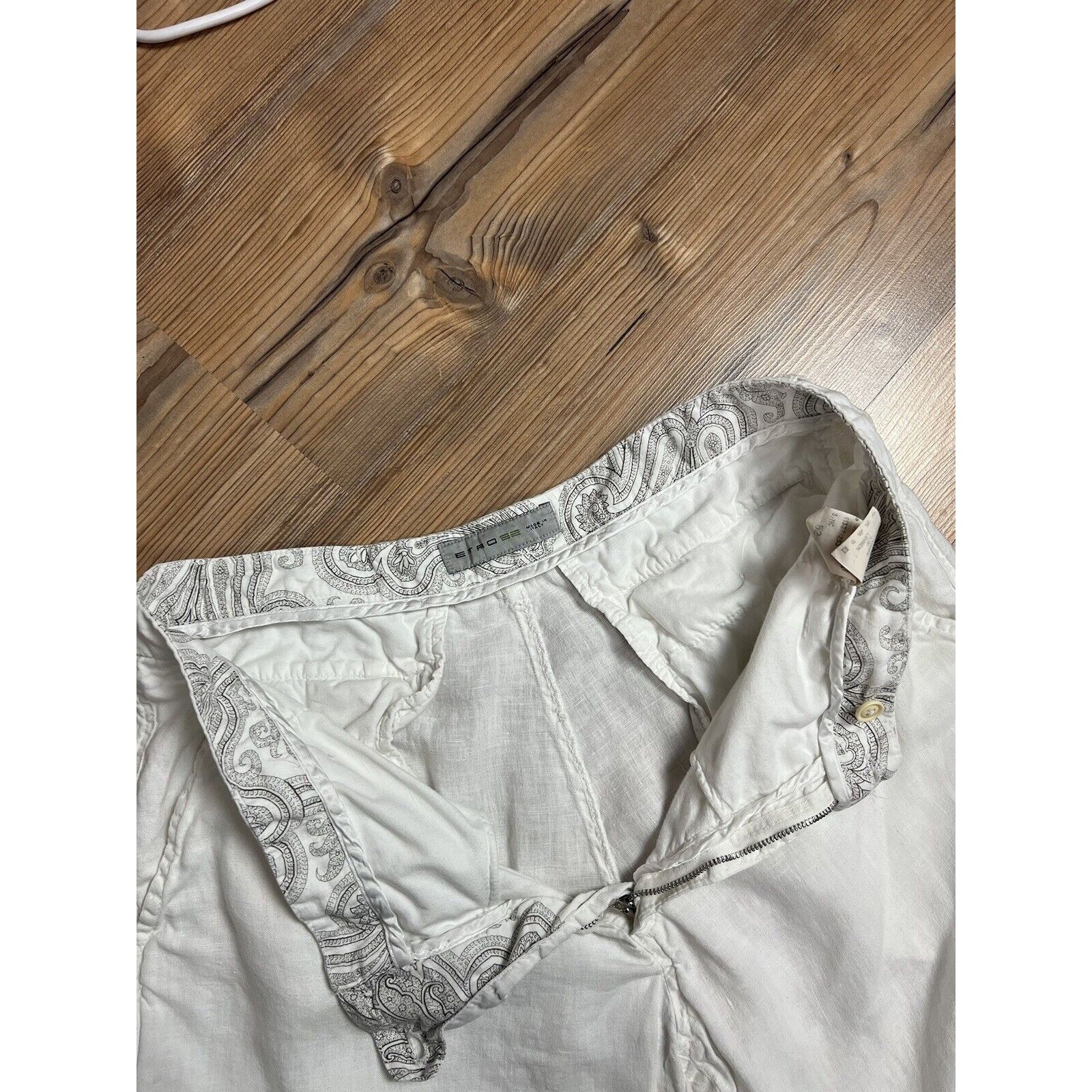Etro Etro Old Money Style White Linen Relaxed Fit Pants Size 52 Size US 36 / EU 52 - 12 Thumbnail