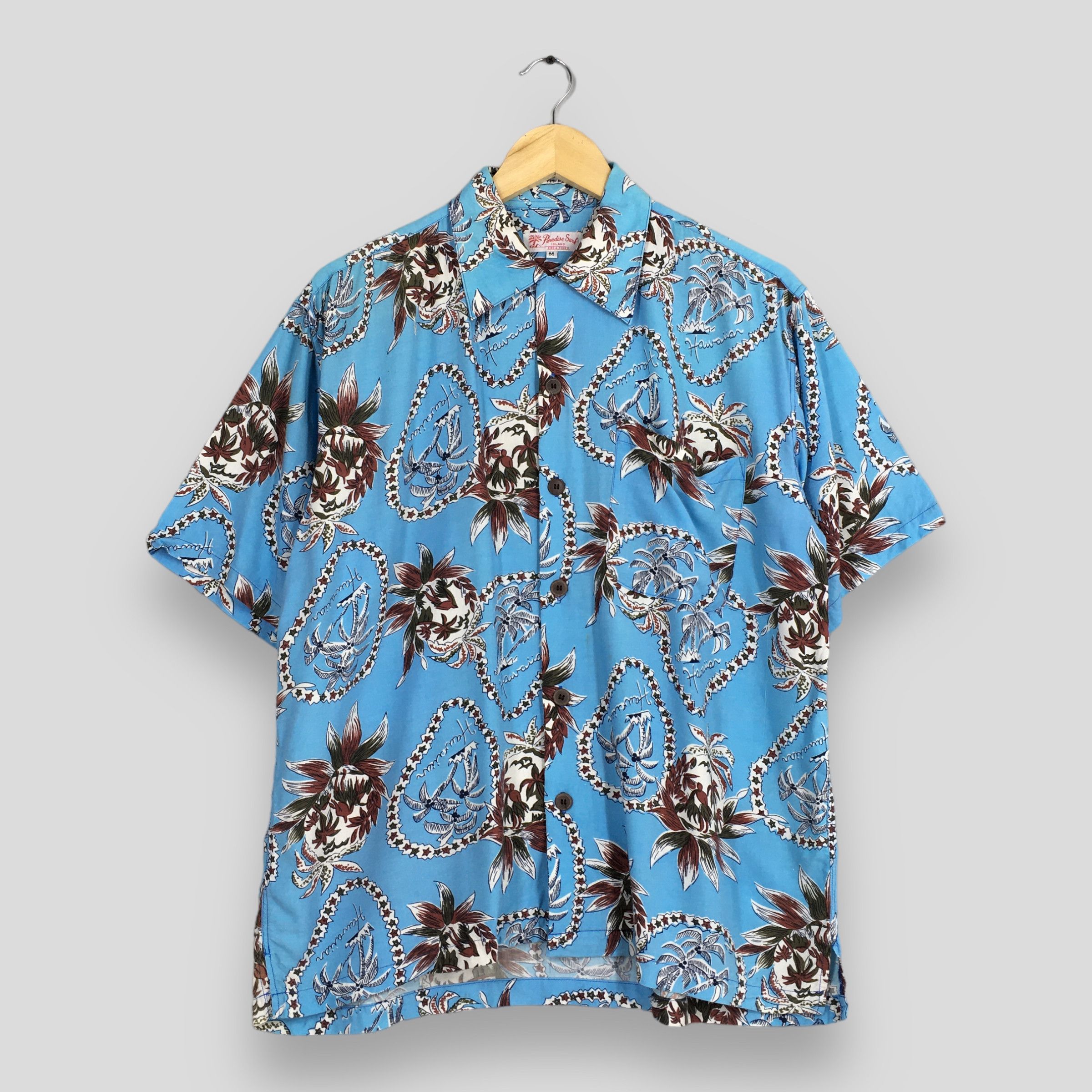 Life's a Beach Vintage Hawaiian Aloha Coconut Tree Rayon Shirt Medium Size US M / EU 48-50 / 2 - 1 Thumbnail