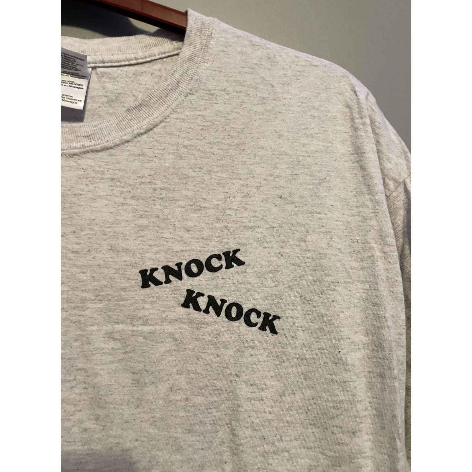 Vintage VINTAGE Religion Shirt Mens XL Gray Jesus Knock Revelations Size God A279 Size US XL / EU 56 / 4 - 4 Thumbnail
