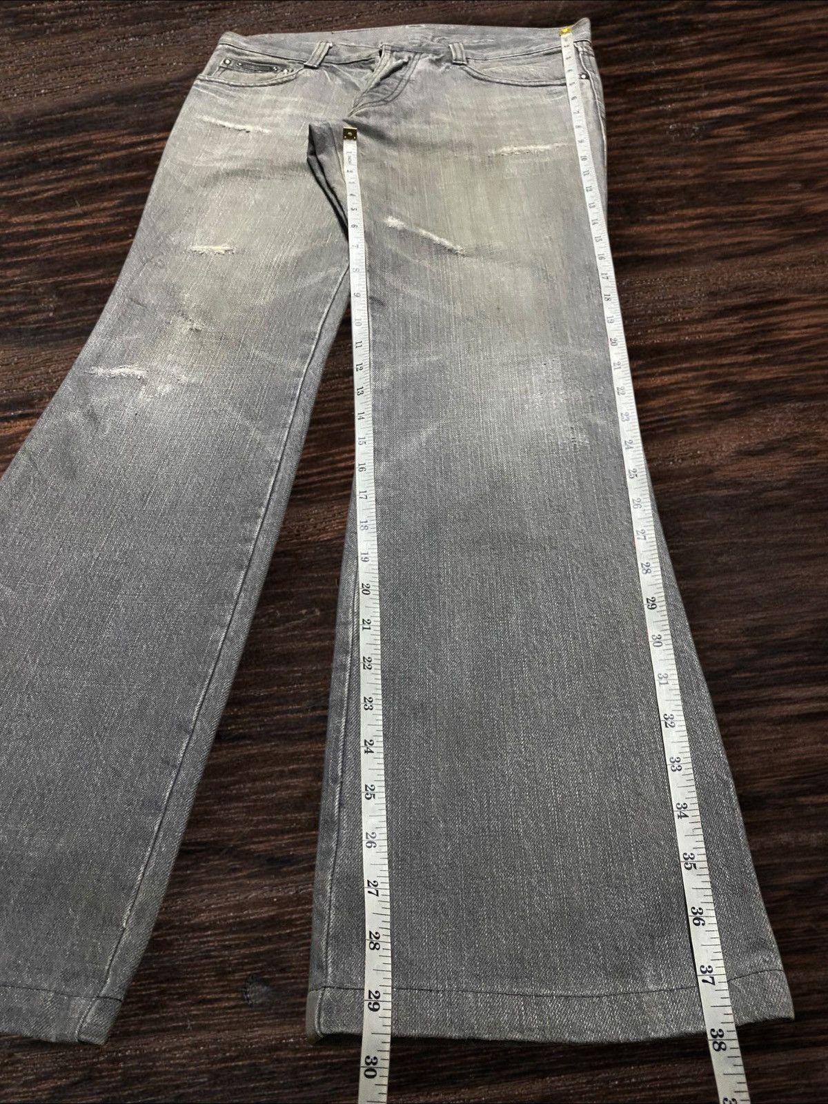 5351 POUR LES HOMMES Vintage Japanese Brand 5351 Pour Les Homme Flare Jeans Size US 32 / EU 48 - 12 Thumbnail