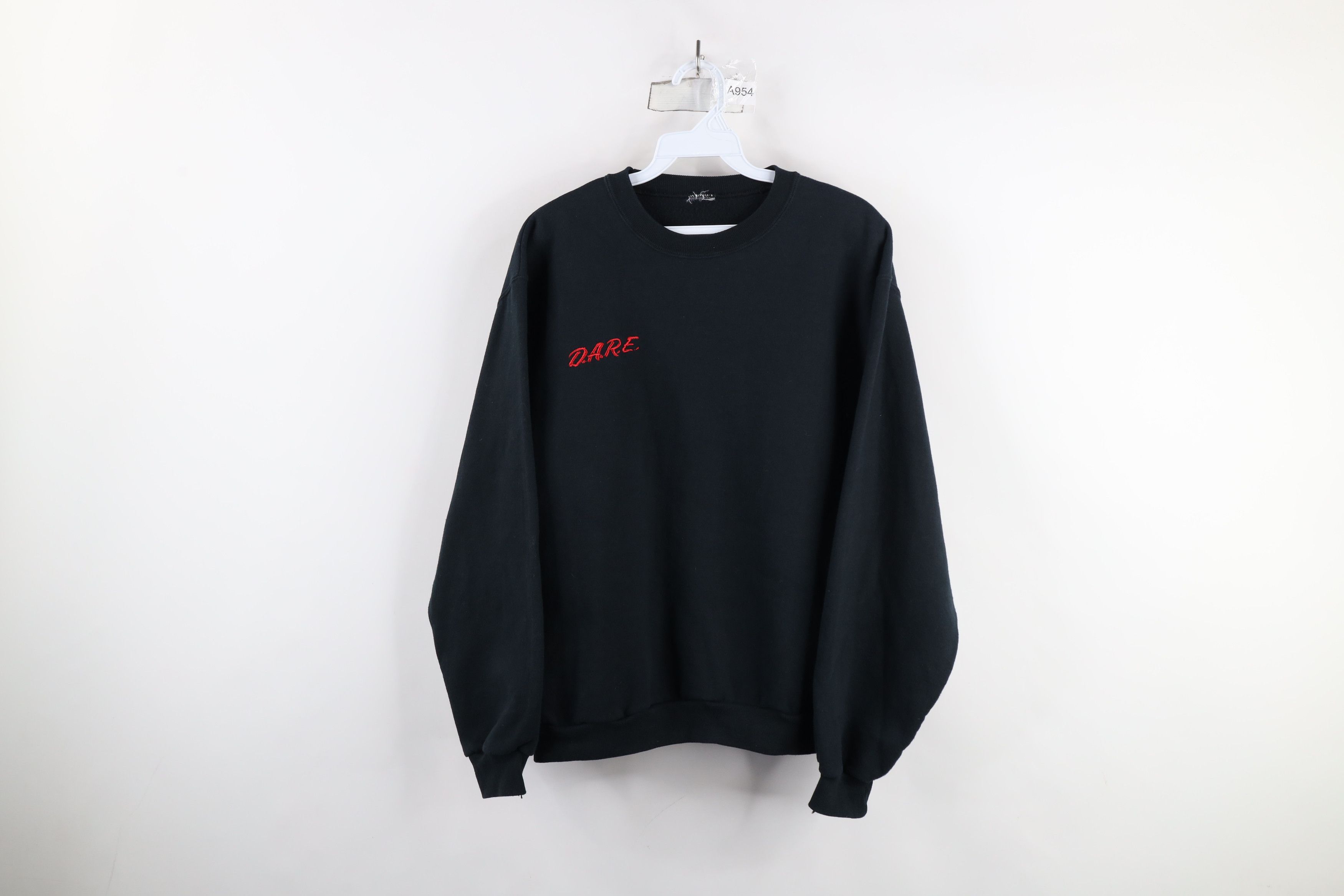 Vintage Vintage 90s Streetwear Spell DARE Drug Resistance Sweatshirt Size US S / EU 44-46 / 1 - 1 Thumbnail