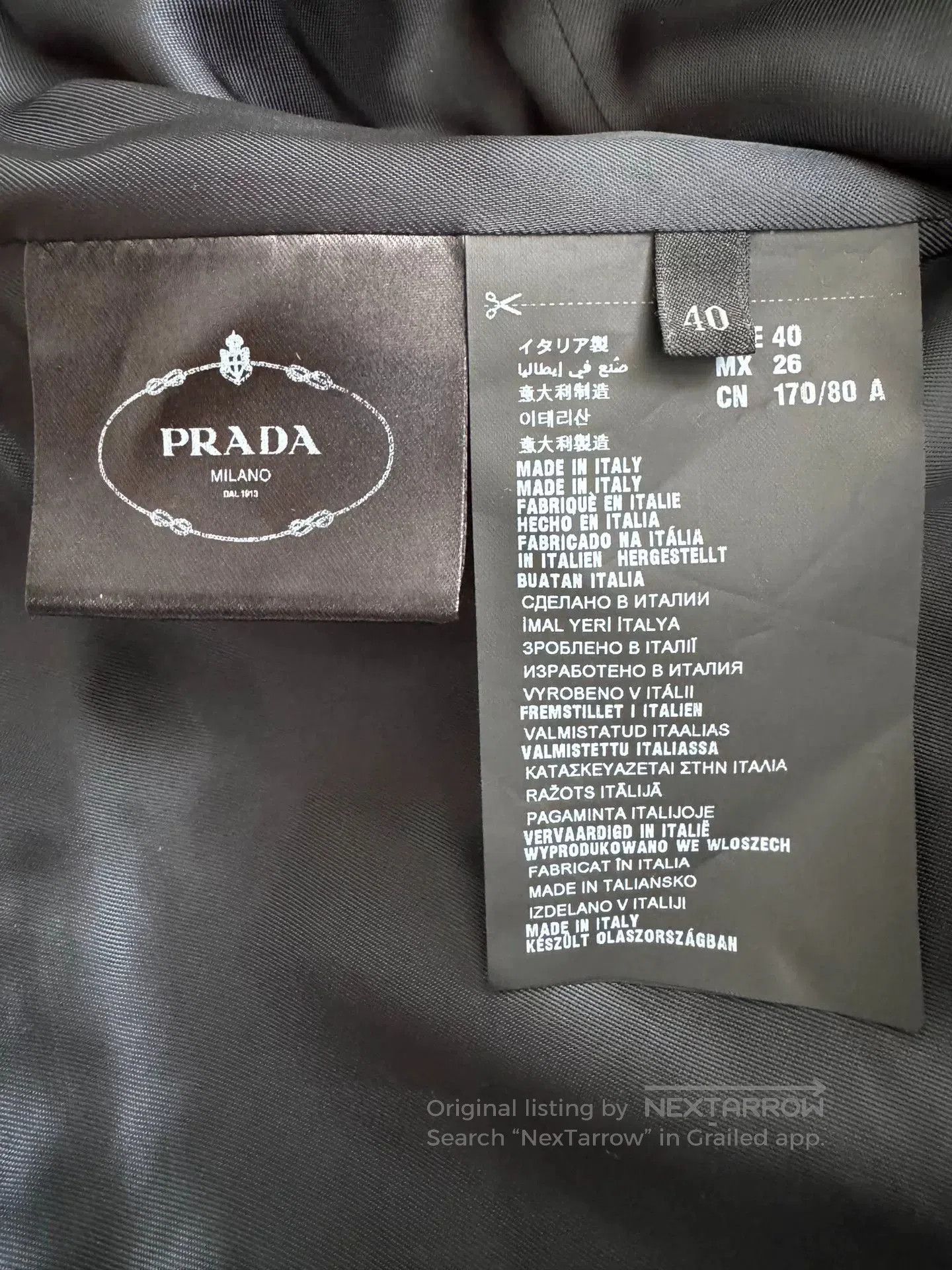 Prada Prada Wool Jacquard Short Coat. Size S / US 4 / IT 40 - 5 Thumbnail