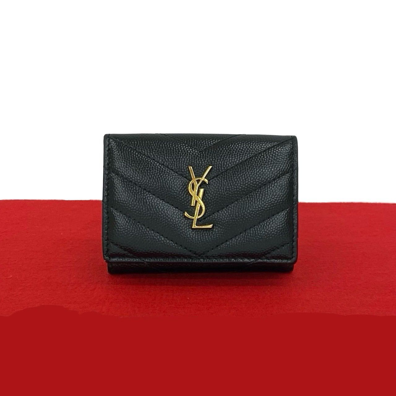 Yves Saint Laurent Yves Saint Laurent Black Leather Size ONE SIZE - 1 Thumbnail