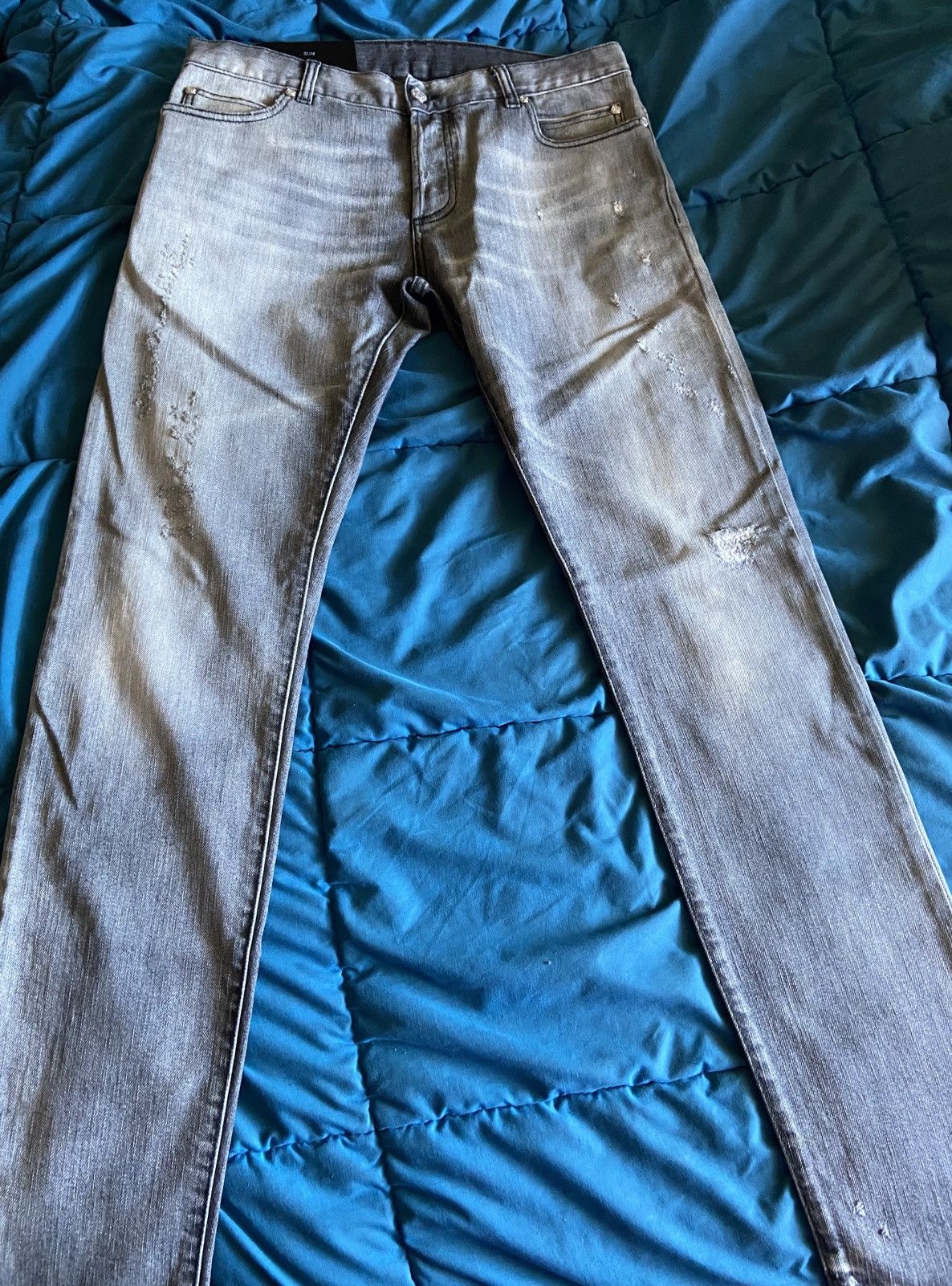 Balmain Balmain Grey Mens Jeans size 32 Size US 32 / EU 48 - 3 Thumbnail