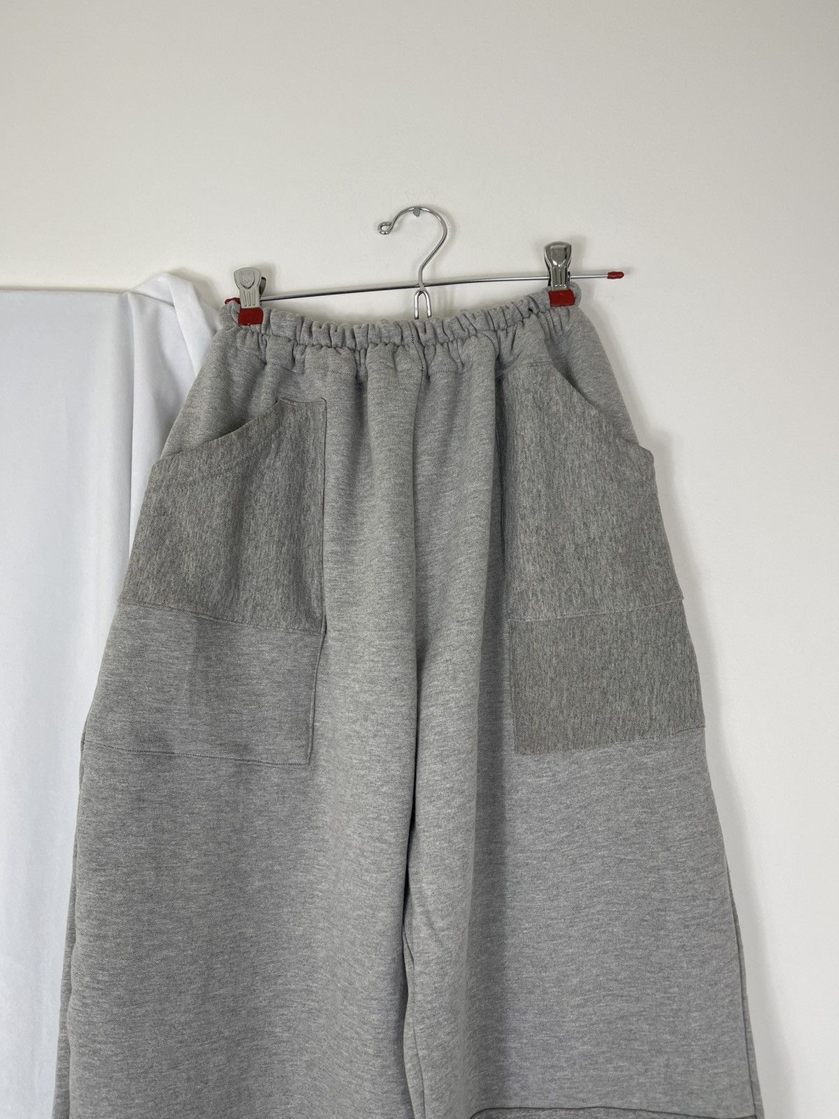 Chorley × Handmade UpCycled Deconstructed hoodie Wide leg Baggy Sweatpants Size US 34 / EU 50 - 4 Thumbnail