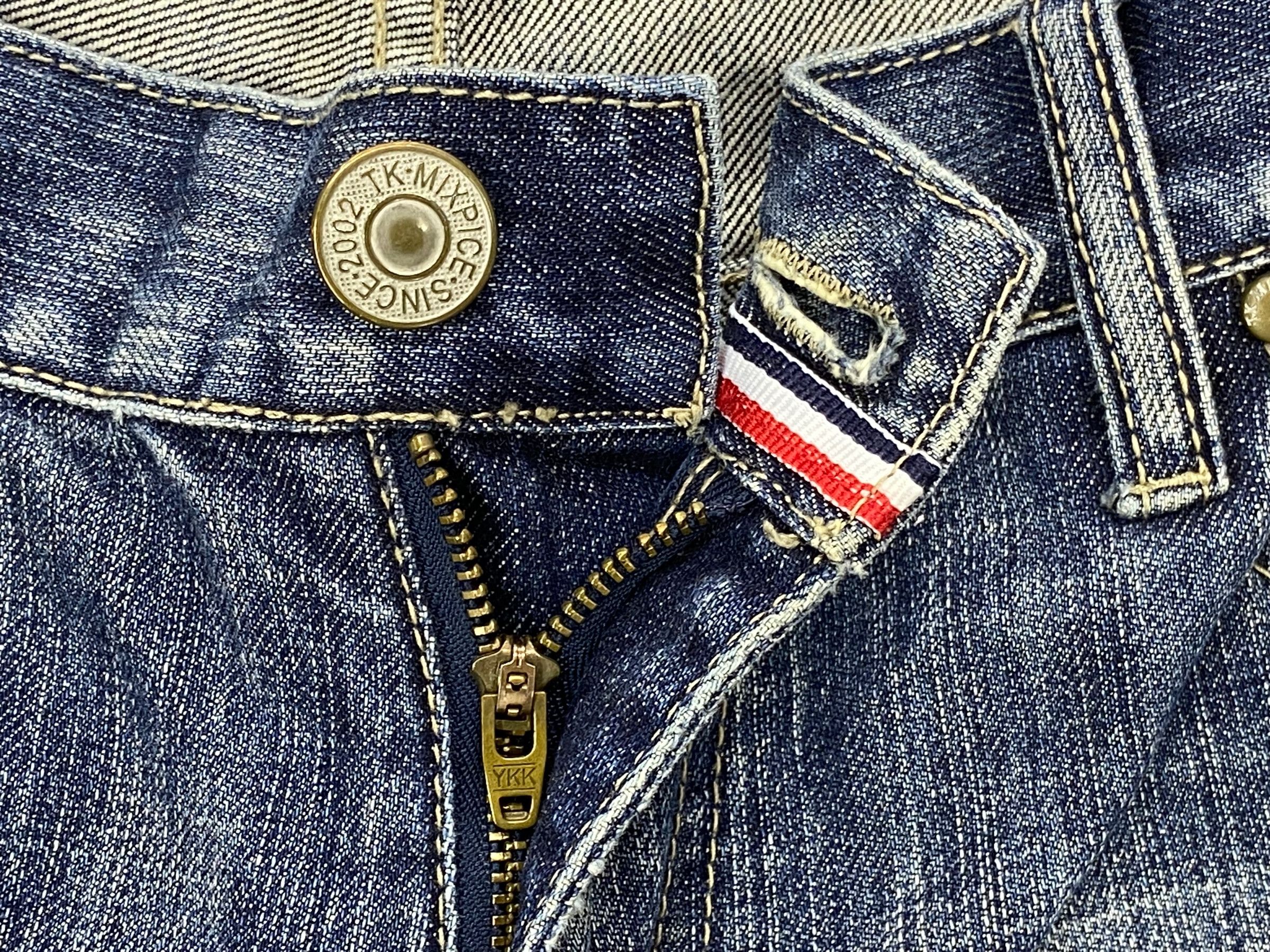 Japanese Brand TK Mixpice Medium Wash Tapered Leg Jeans Size US 31 - 10 Thumbnail