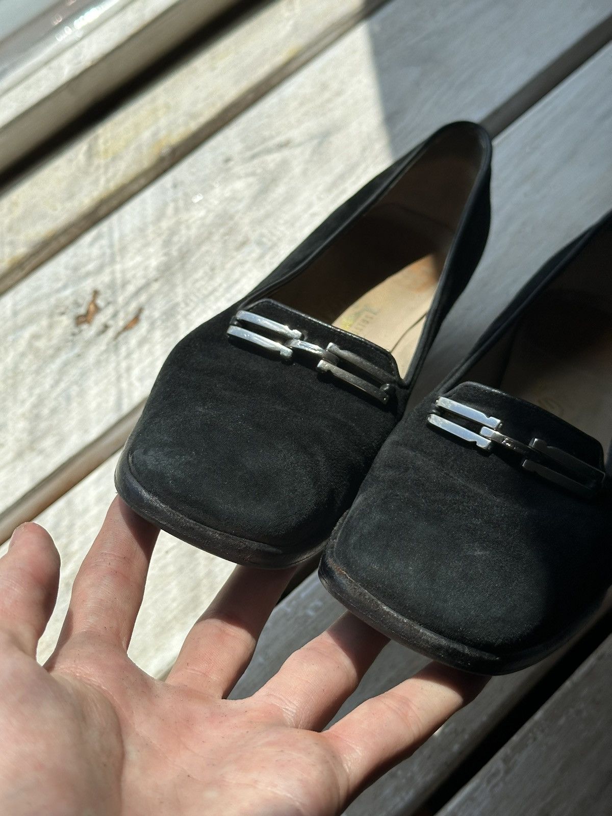 Salvatore Ferragamo RARE❗️Salvatore Ferragamo Women Shoes flats heels Size US 7 / IT 37 - 20 Thumbnail