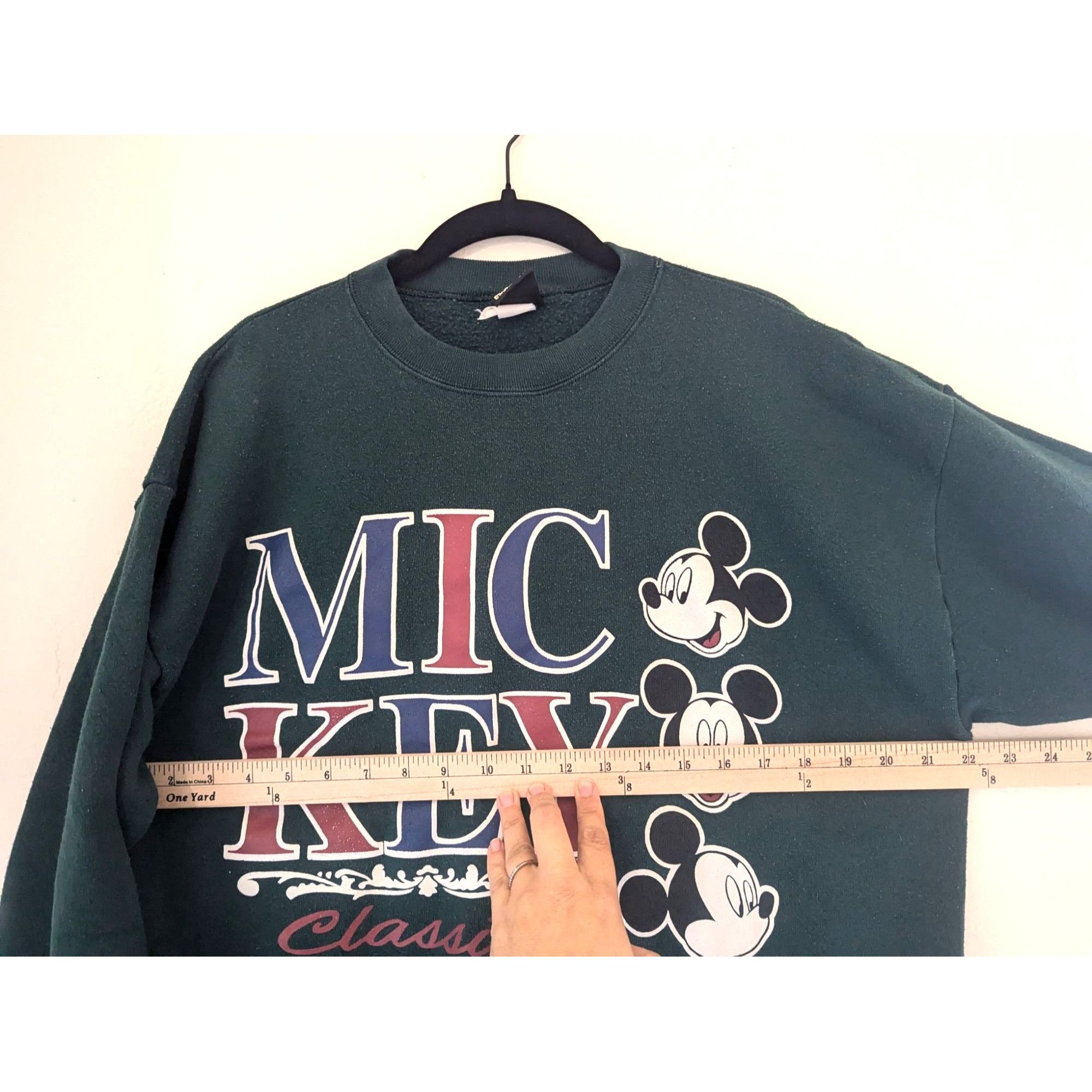 Mickey Unlimited Vintage Mickey Mouse Unlimited Crewneck Sweatshirt - Green 9 Size US L / EU 52-54 / 3 - 3 Thumbnail