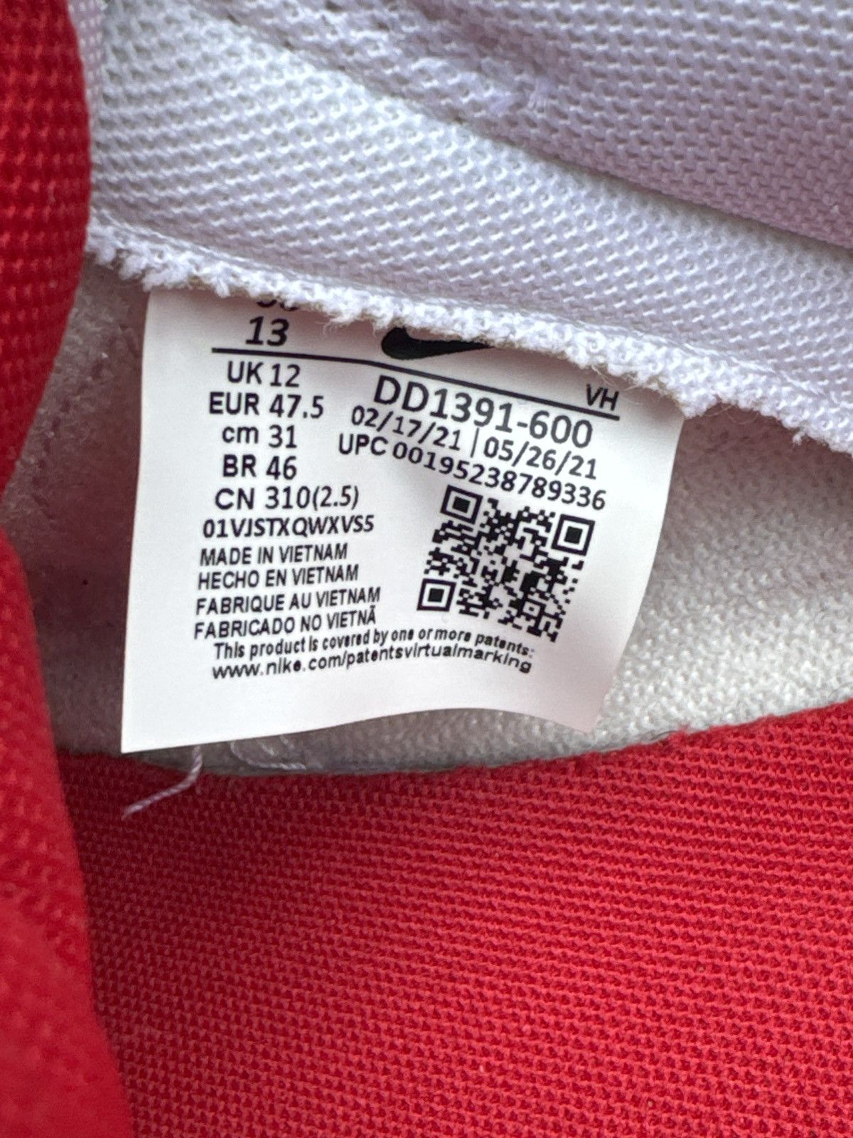 Nike Nike Dunk Low ‘Championship Red’ Size US 13 / EU 46 - 6 Thumbnail
