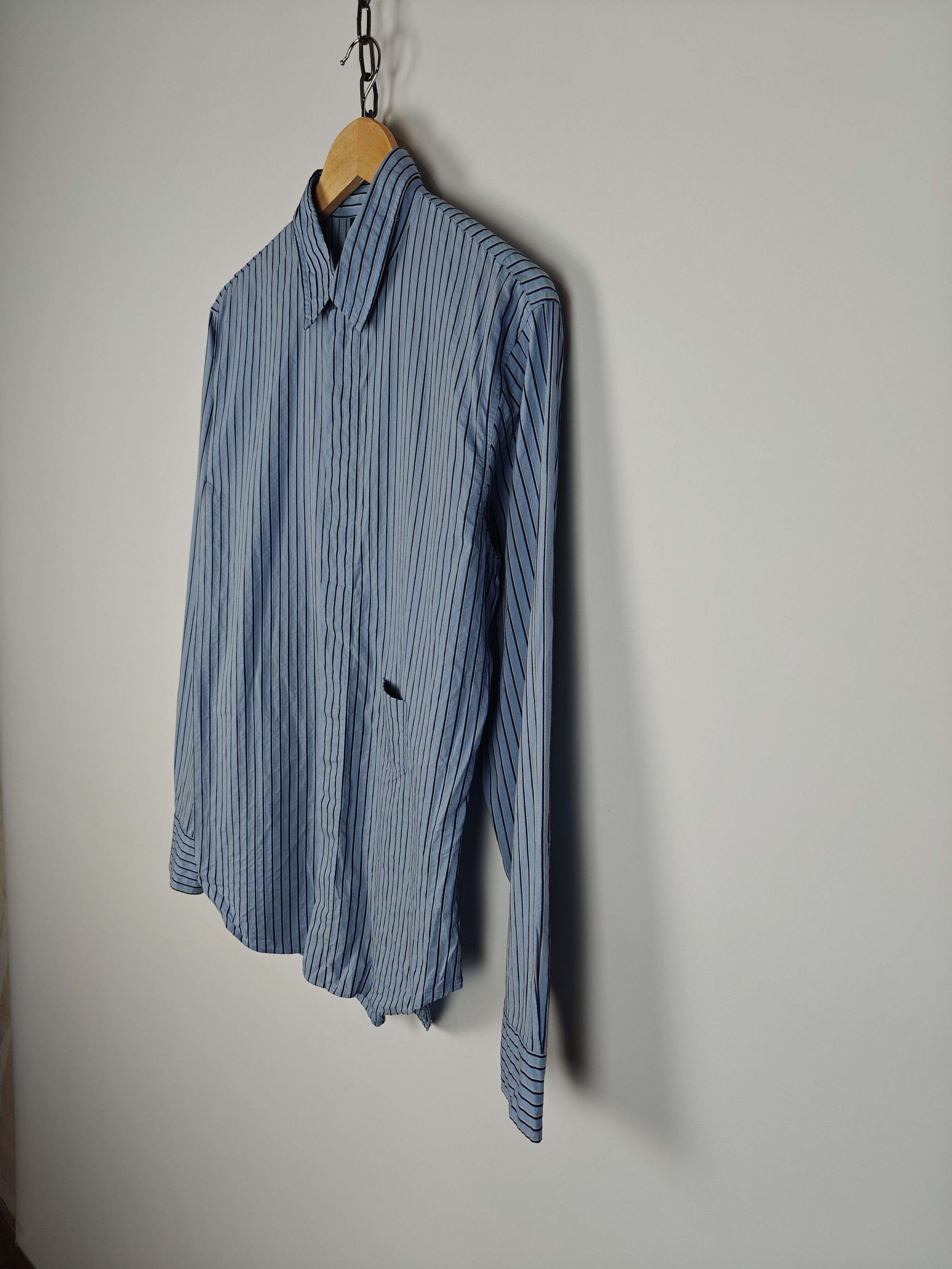 Emporio Armani Emporio Armani Srtiped Shirt Button Blue size S Size US S / EU 44-46 / 1 - 6 Thumbnail