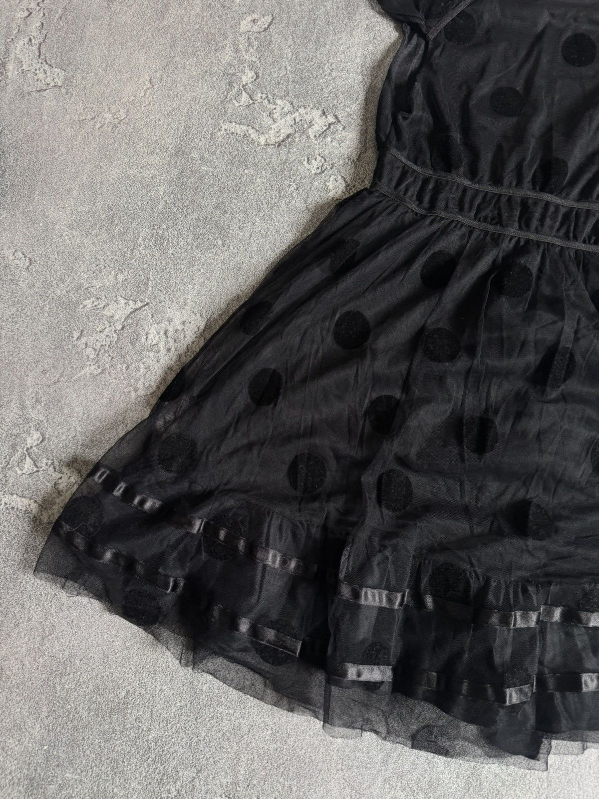 Miss Sixty Killah by Miss Sixty M size dotted mesh dress gothic Y2K Size M / US 6-8 / IT 42-44 - 16 Thumbnail
